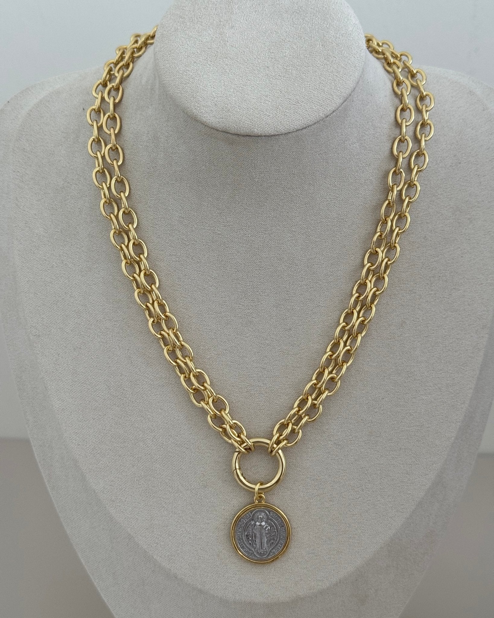 San Benito Double Chain Necklace - LimaLimón Store