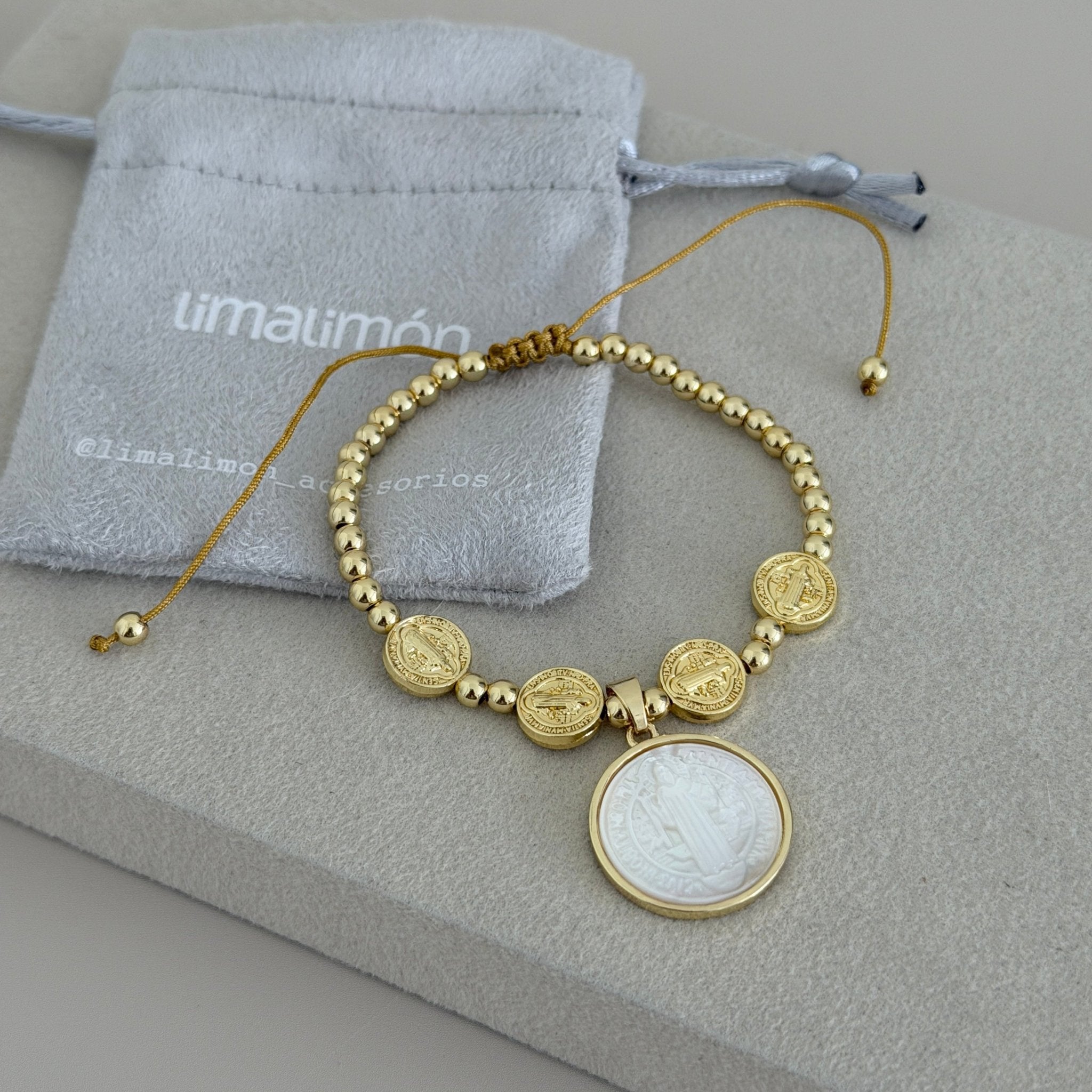 San Benito Nacre Drop Earrings - Bracelet | LimaLimón Store - 2