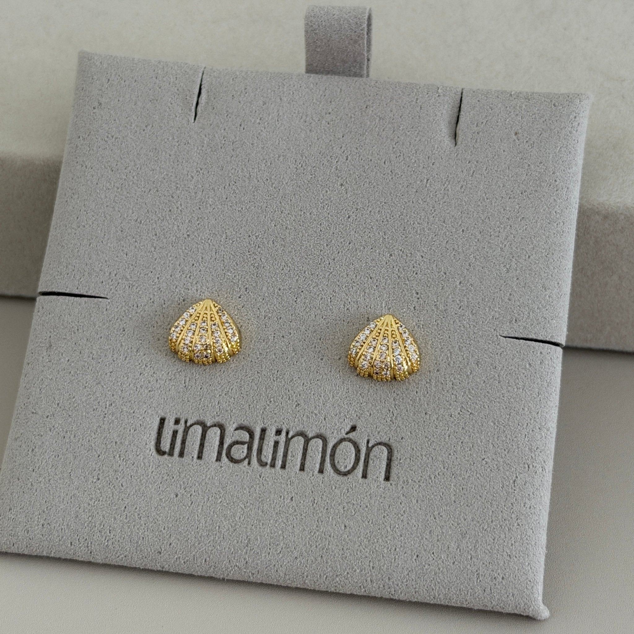Seashell Spark Stud Earrings - Earring | LimaLimón Store - 2
