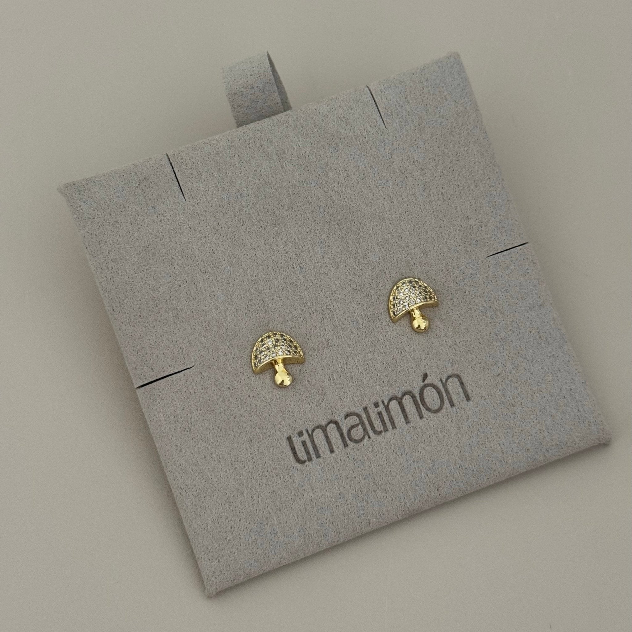 Shiny Mushroom Studs - Earring | LimaLimón Store - 1