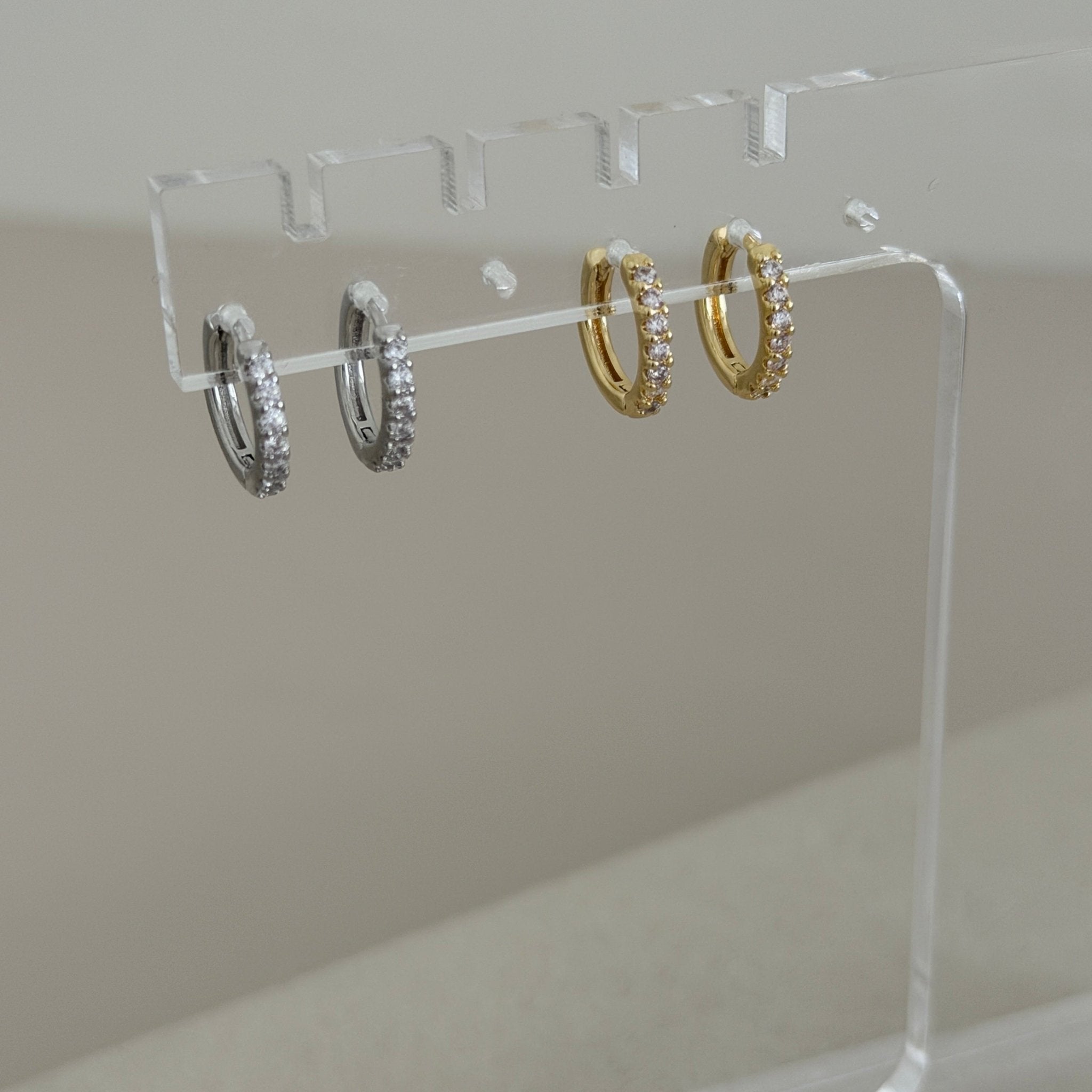 Sparkle Mini Hoops - Earring | LimaLimón Store - 5