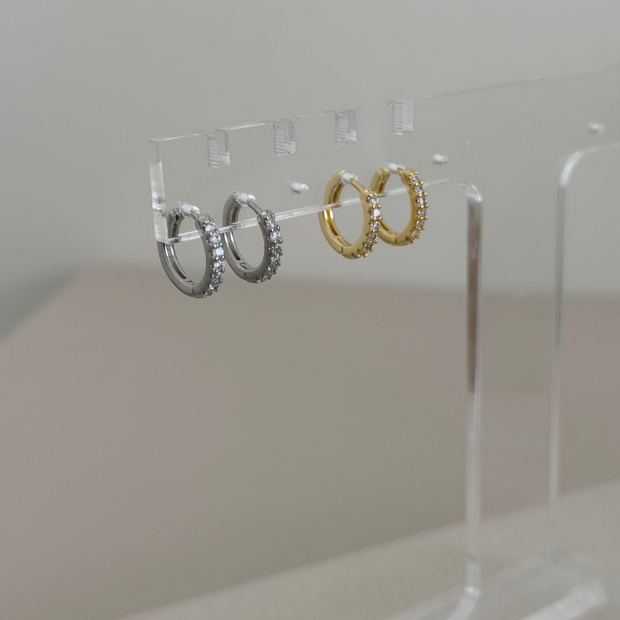 Sparkle Mini Hoops - Earring | LimaLimón Store - 4