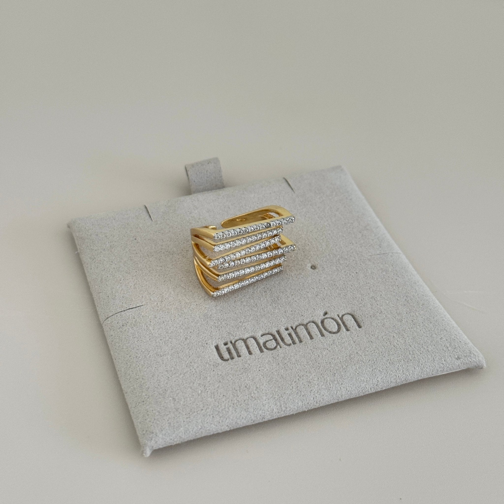Stacked Sparkle Statement Ring - ring jewelry | LimaLimón Store - 2