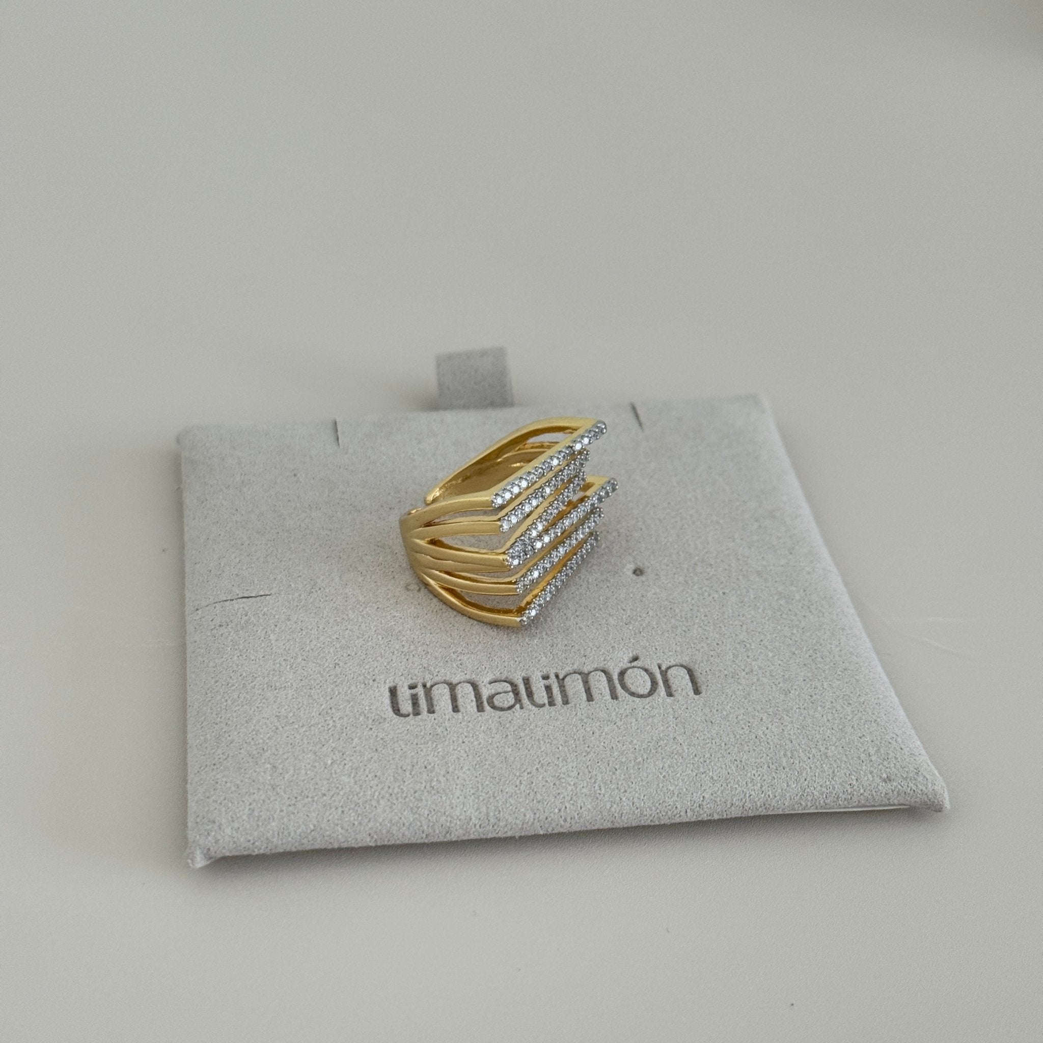 Stacked Sparkle Statement Ring - ring jewelry | LimaLimón Store - 3
