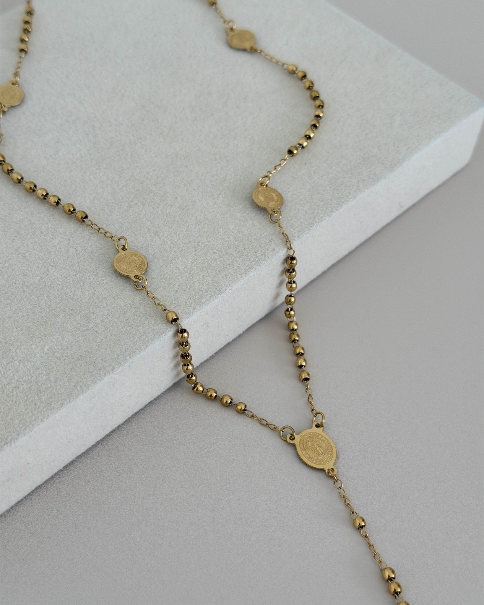 Stainless Steel Rosary Y - Necklace - Necklace | LimaLimón Store - 5