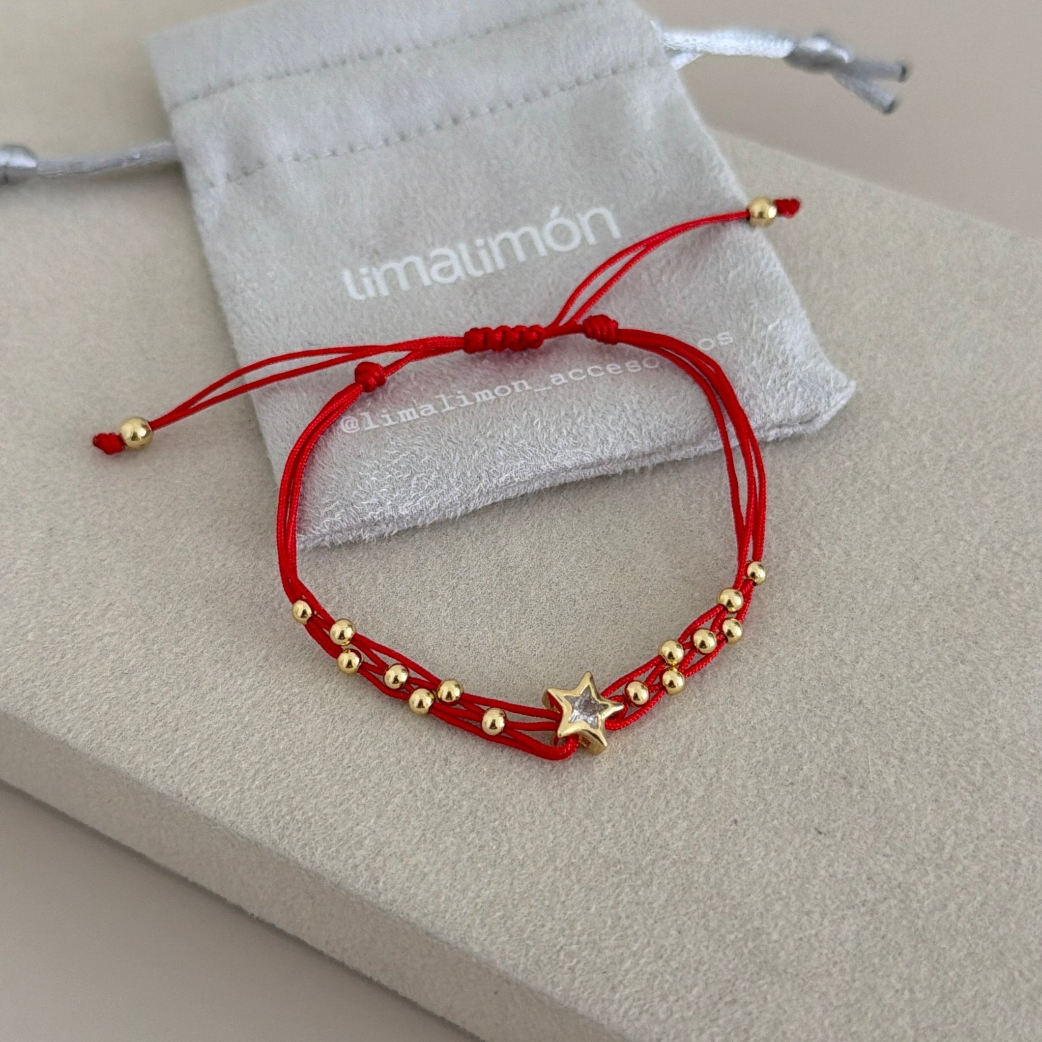 Star Charm Adjustable Cord Bracelet - Bracelet | LimaLimón Store - 2