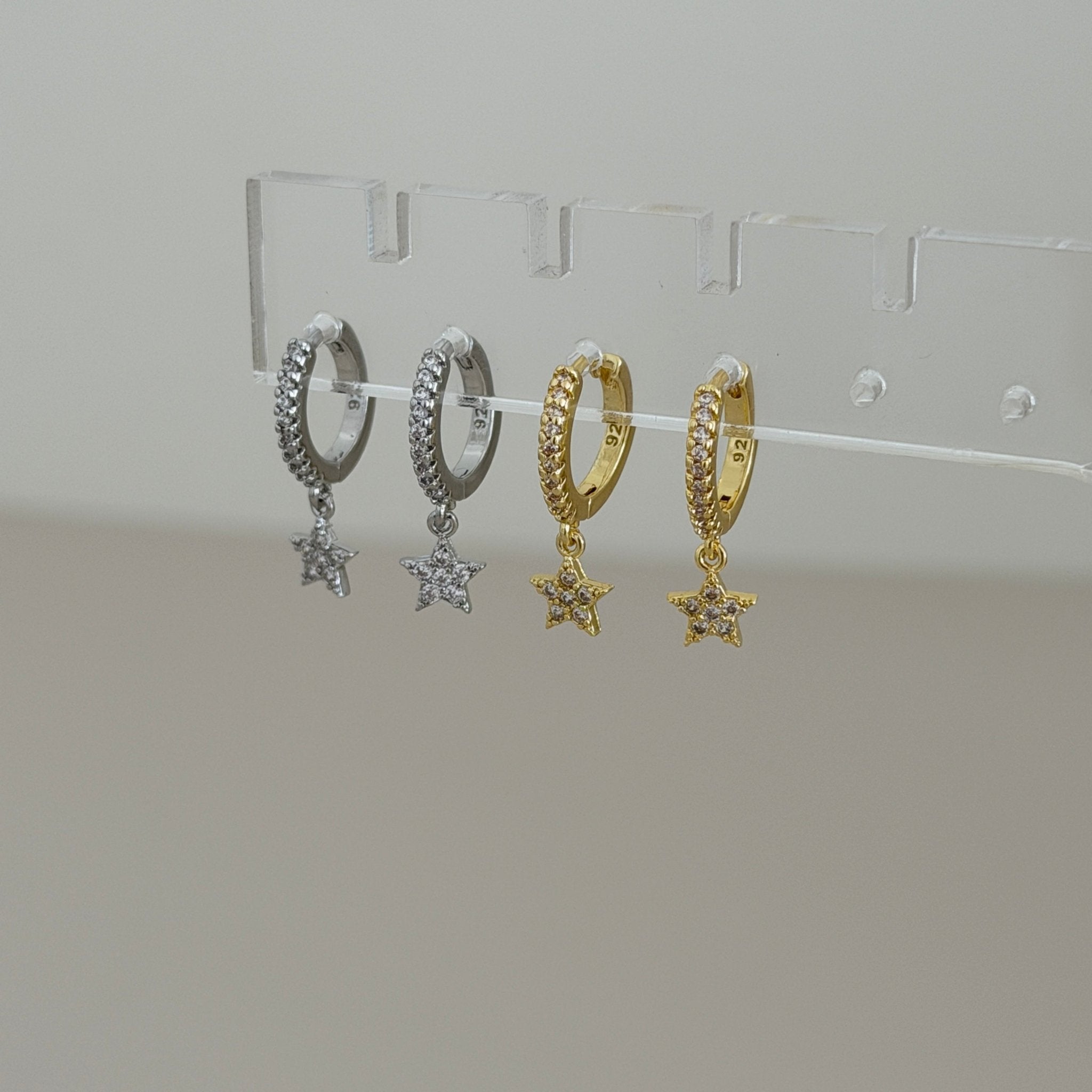 Starlight Drop Hoops - Earring | LimaLimón Store - 5