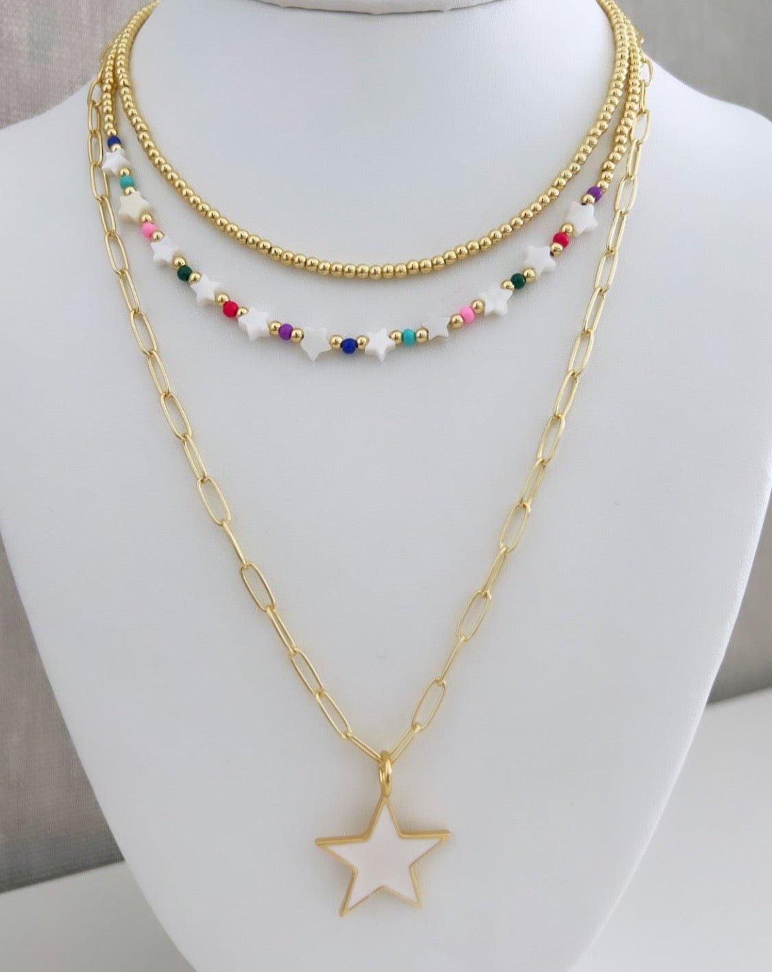 Stars Layering (Set 3) - Necklace | LimaLimón Store - 2