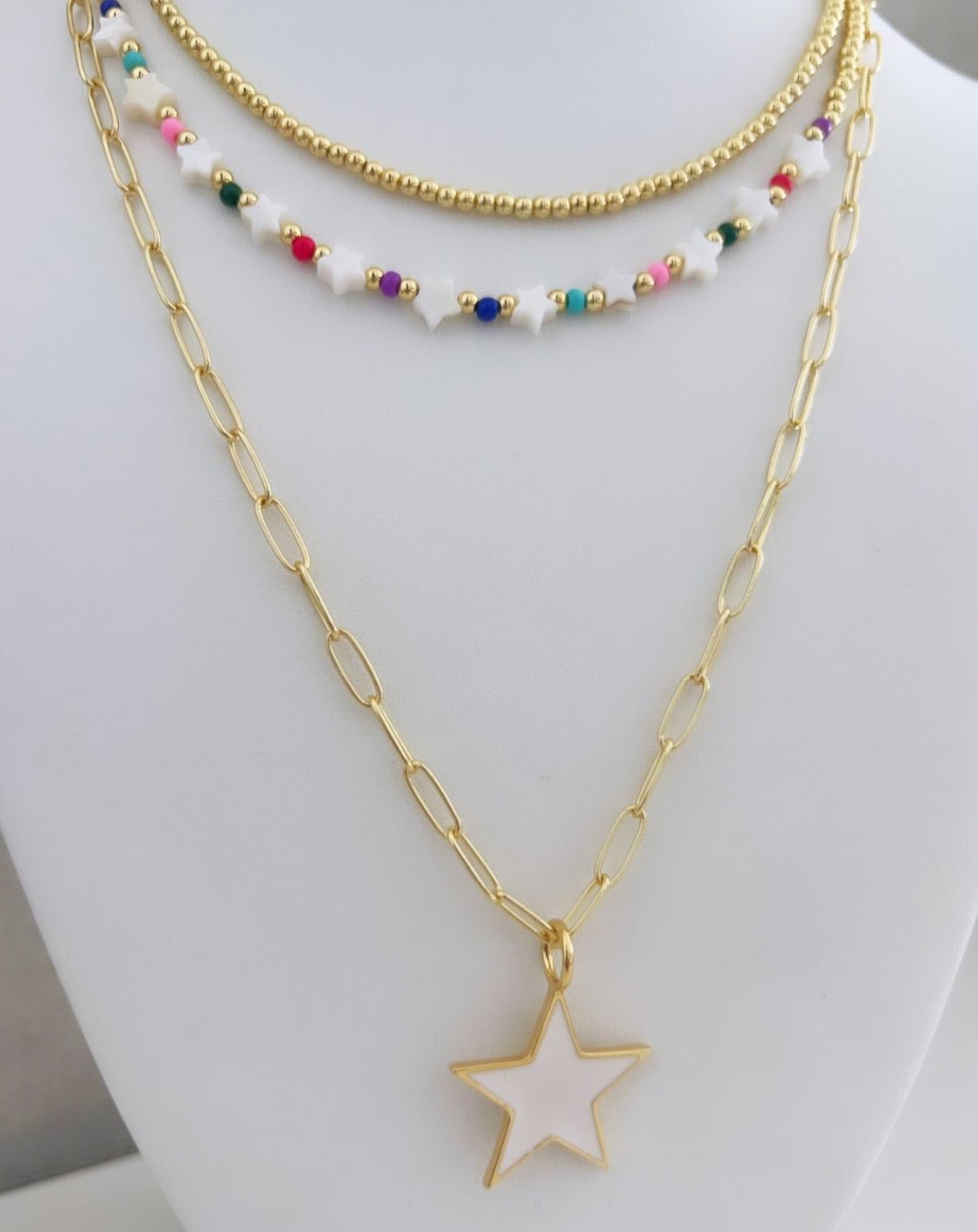 Stars Layering (Set 3) - Necklace | LimaLimón Store - 3