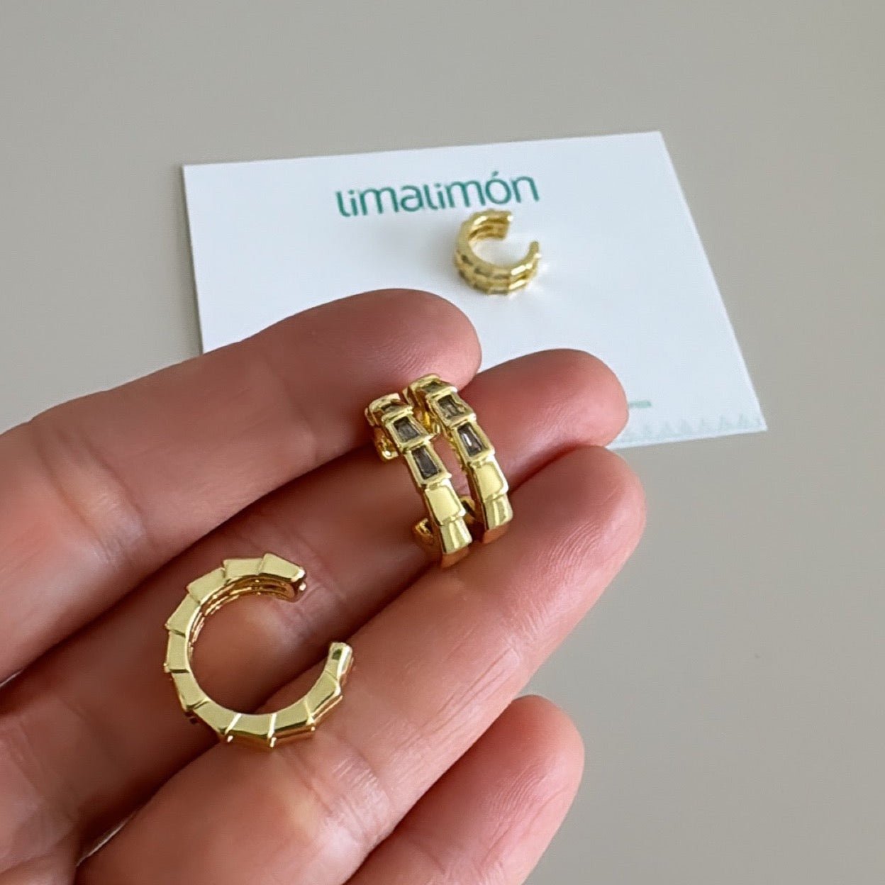 Stone Ear Cuff - Earring | LimaLimón Store - 2