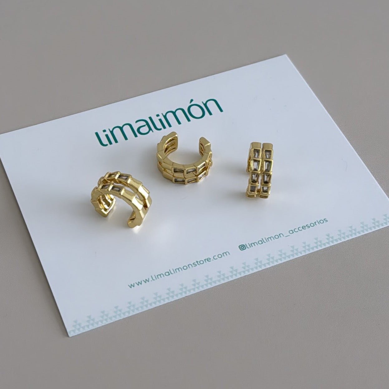 Stone Ear Cuff - Earring | LimaLimón Store - 1