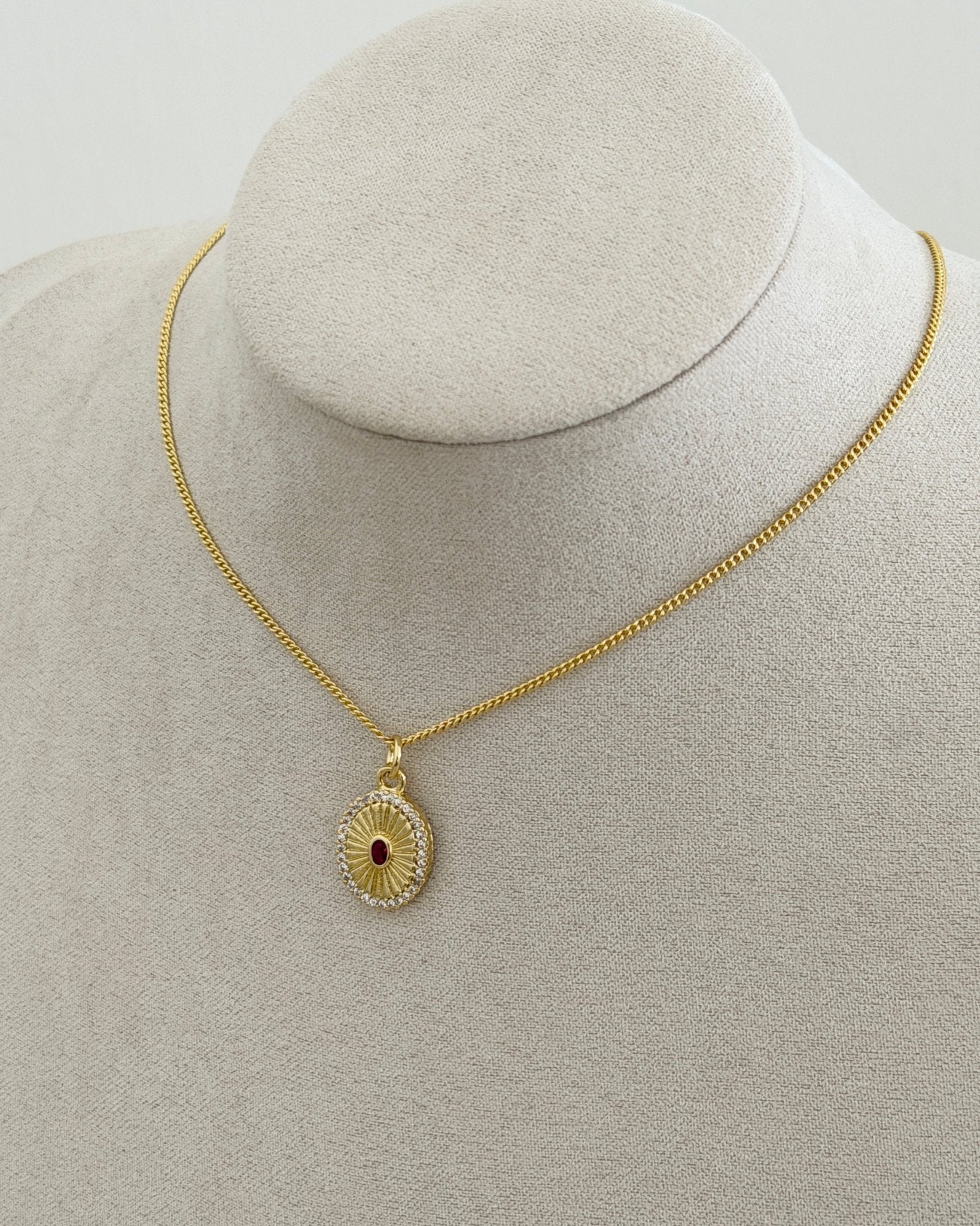 Sunburst Charm Necklace - Necklace | LimaLimón Store - 4