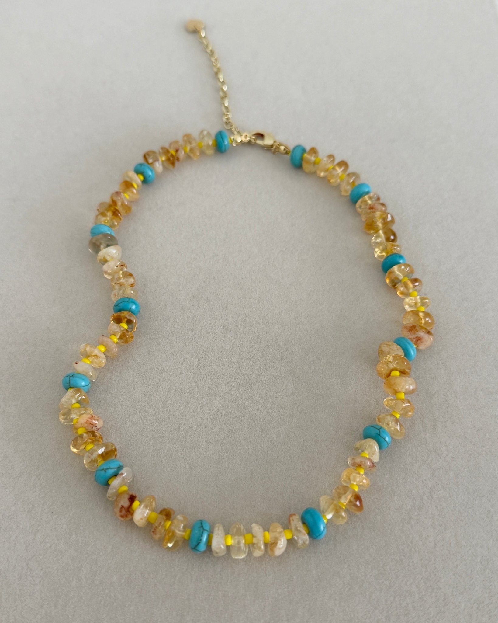 Sunstone Beaded Necklace - Necklaces | LimaLimón Store - 4