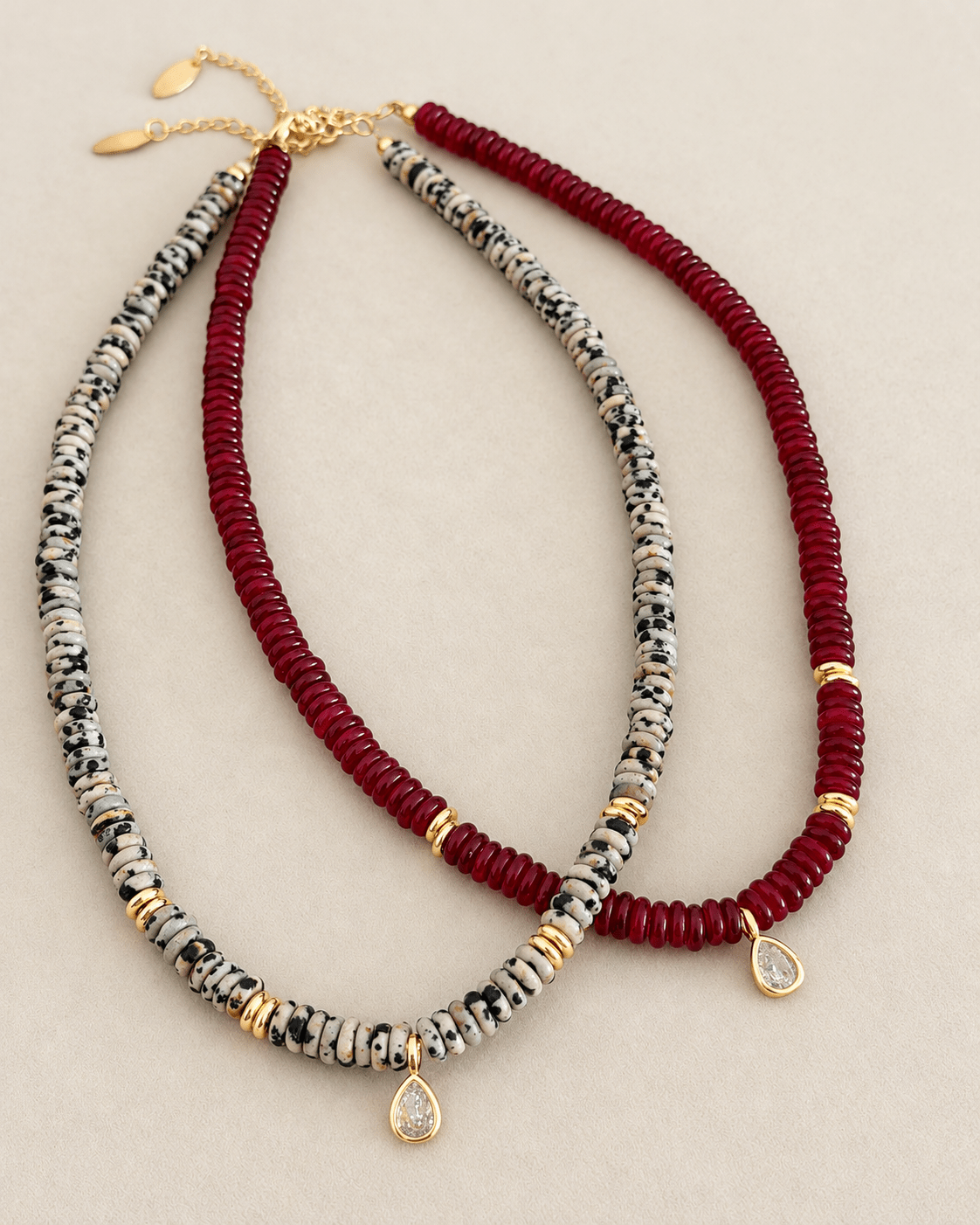 Teardrop Beaded Necklace - Necklaces | LimaLimón Store - 1