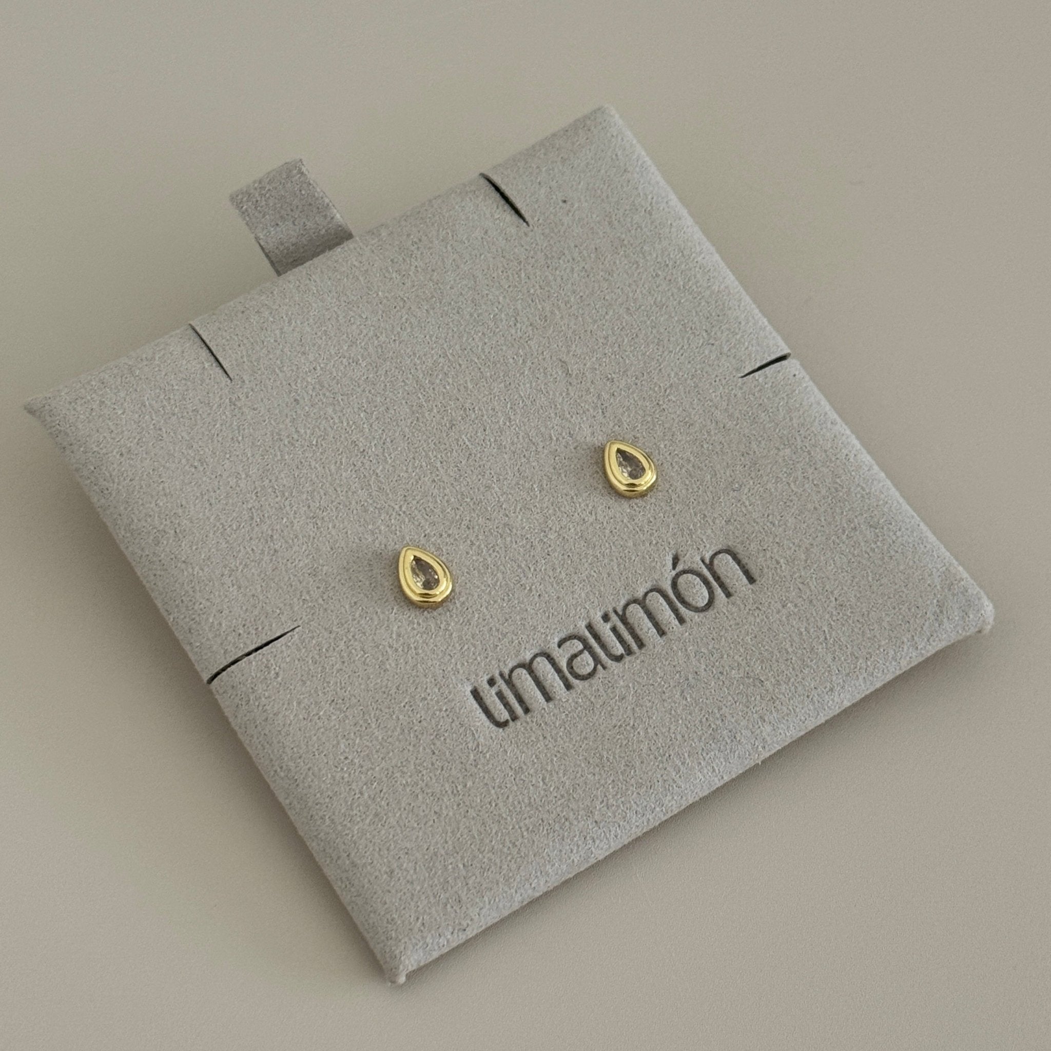 Teardrop Crystal Stud Earrings - Earring | LimaLimón Store - 2