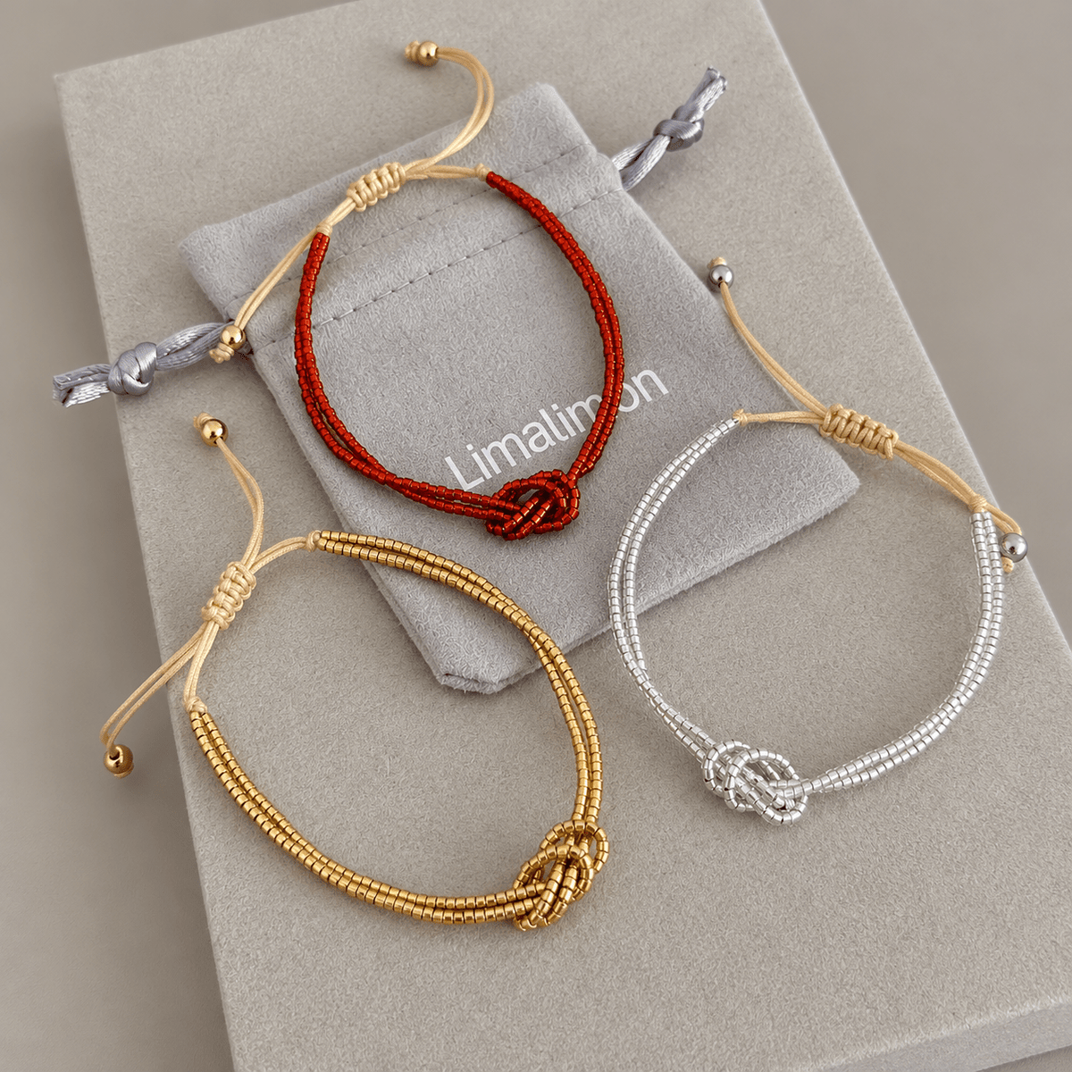 Trinity Knot Cord Bracelet - Bracelets | LimaLimón Store - 1