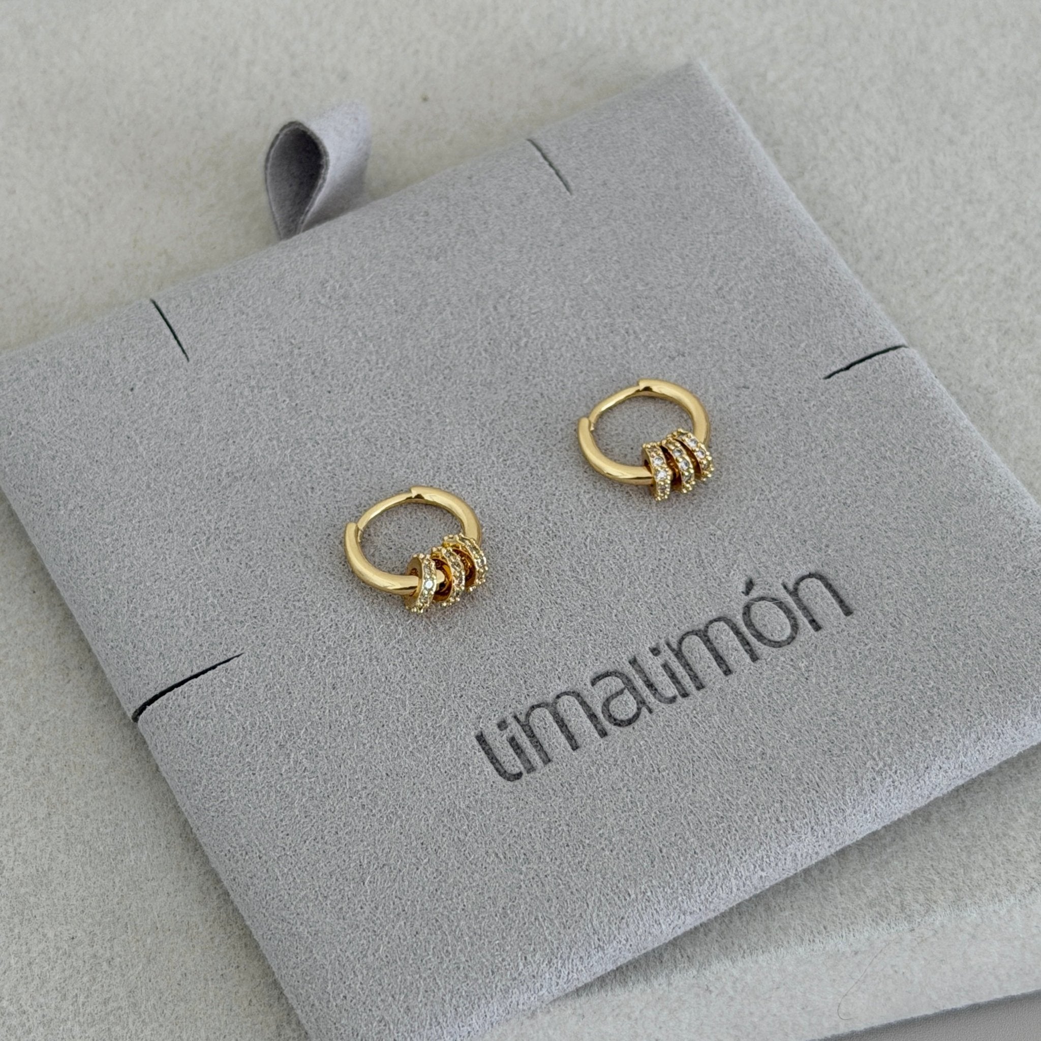 Trinity Spark Hoops - Earring | LimaLimón Store - 2