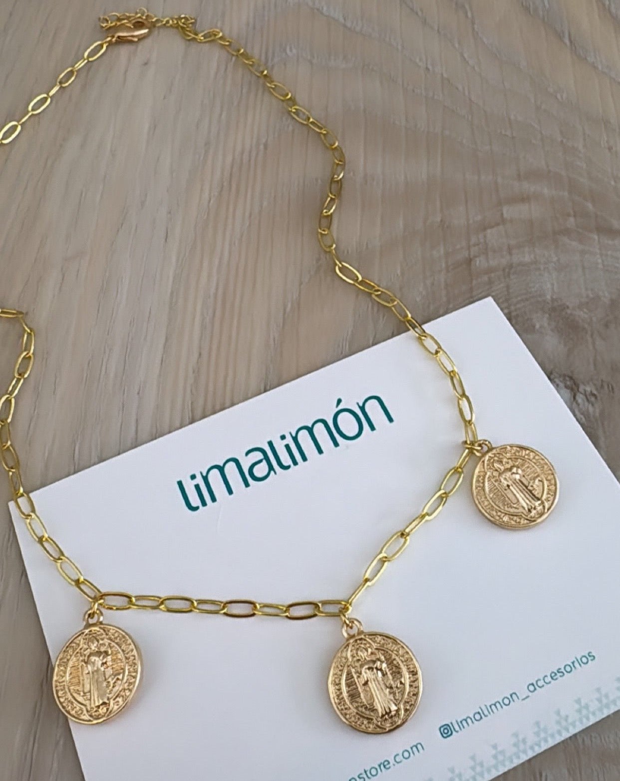 Triple San Benito Necklace - Necklace | LimaLimón Store - 2