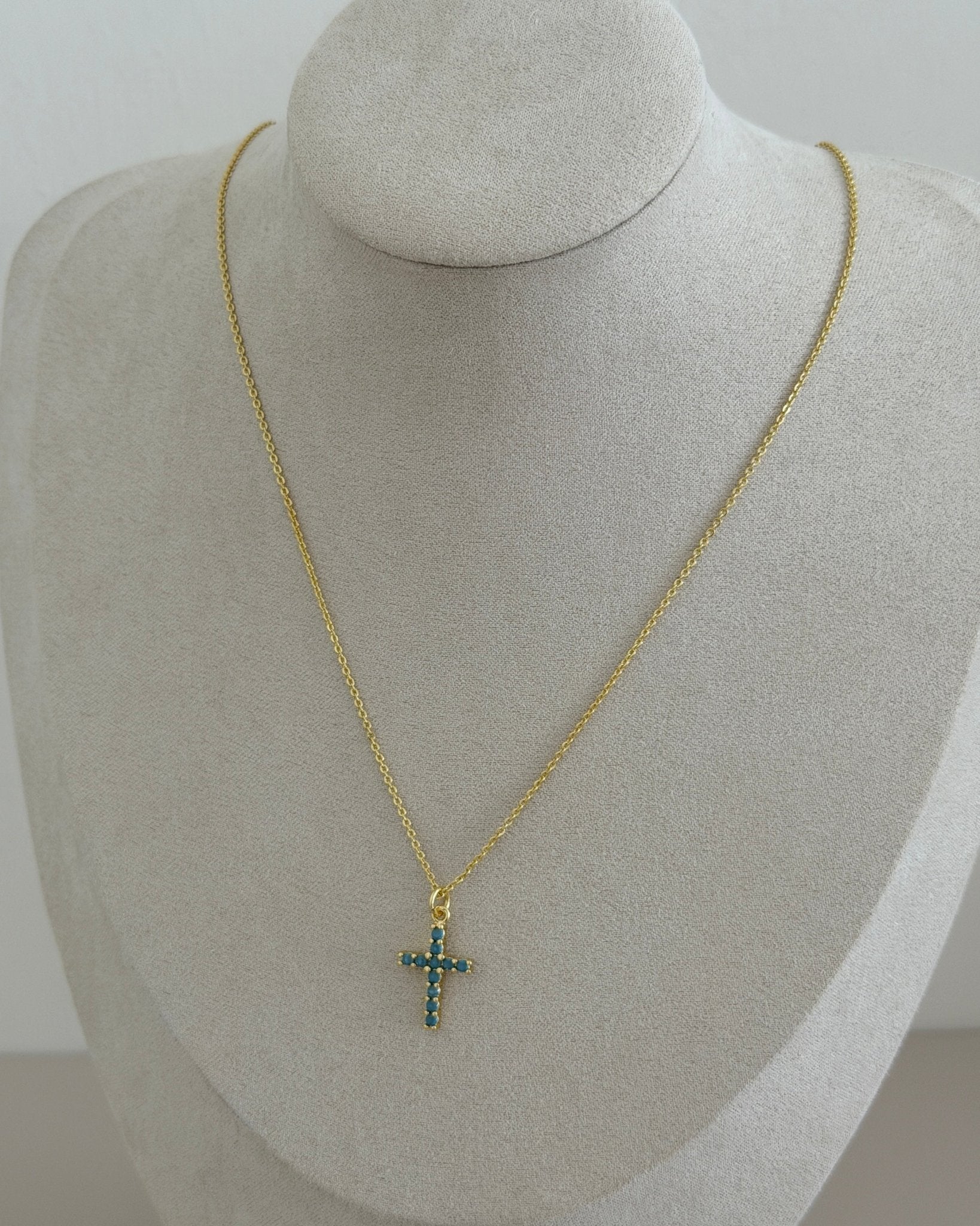 Turquoise Cross Necklace - Necklace | LimaLimón Store - 2