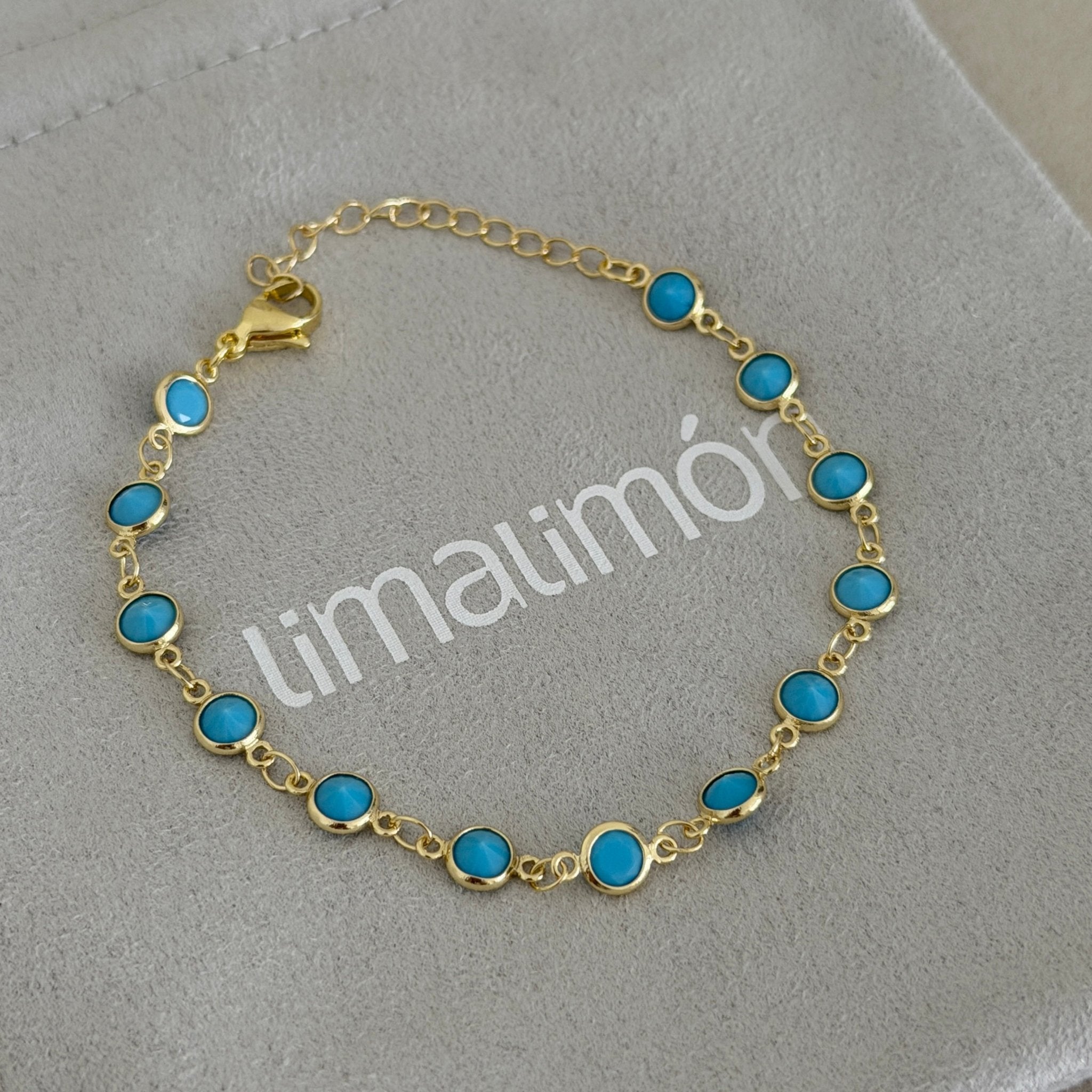 Turquoise Gold Bracelet - Bracelet | LimaLimón Store - 2