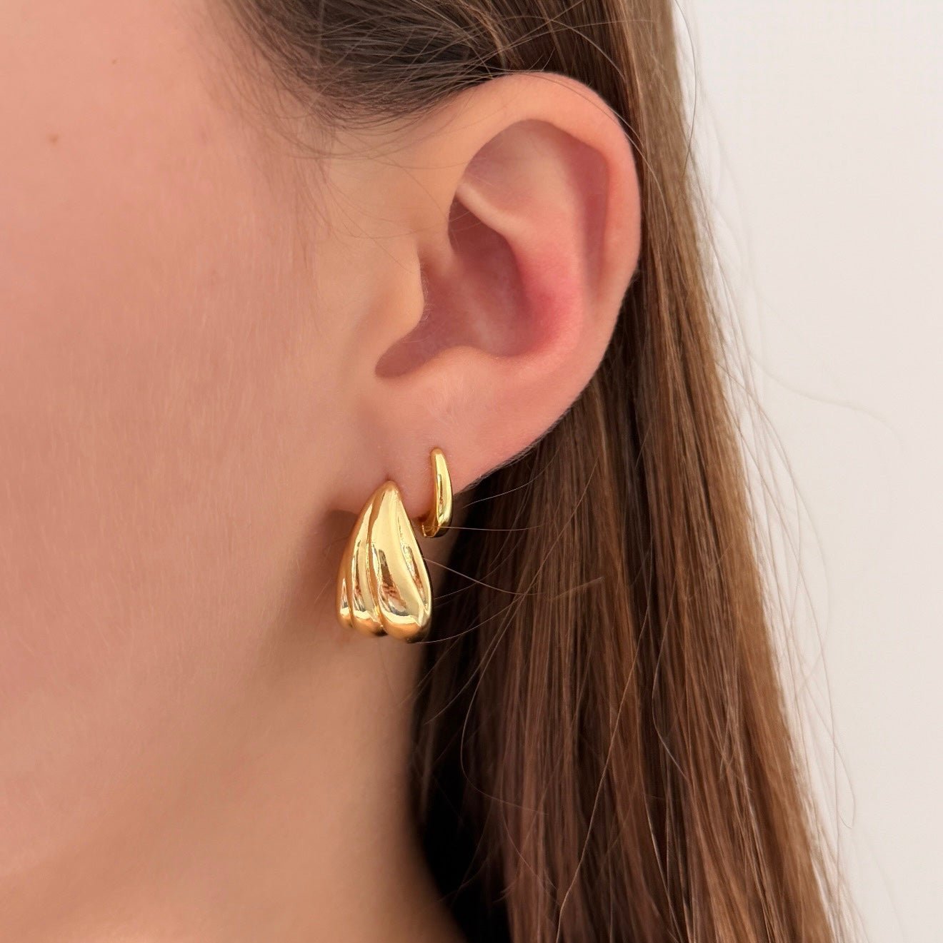 Twist Dome Hoop Earrings - Earring | LimaLimón Store - 4