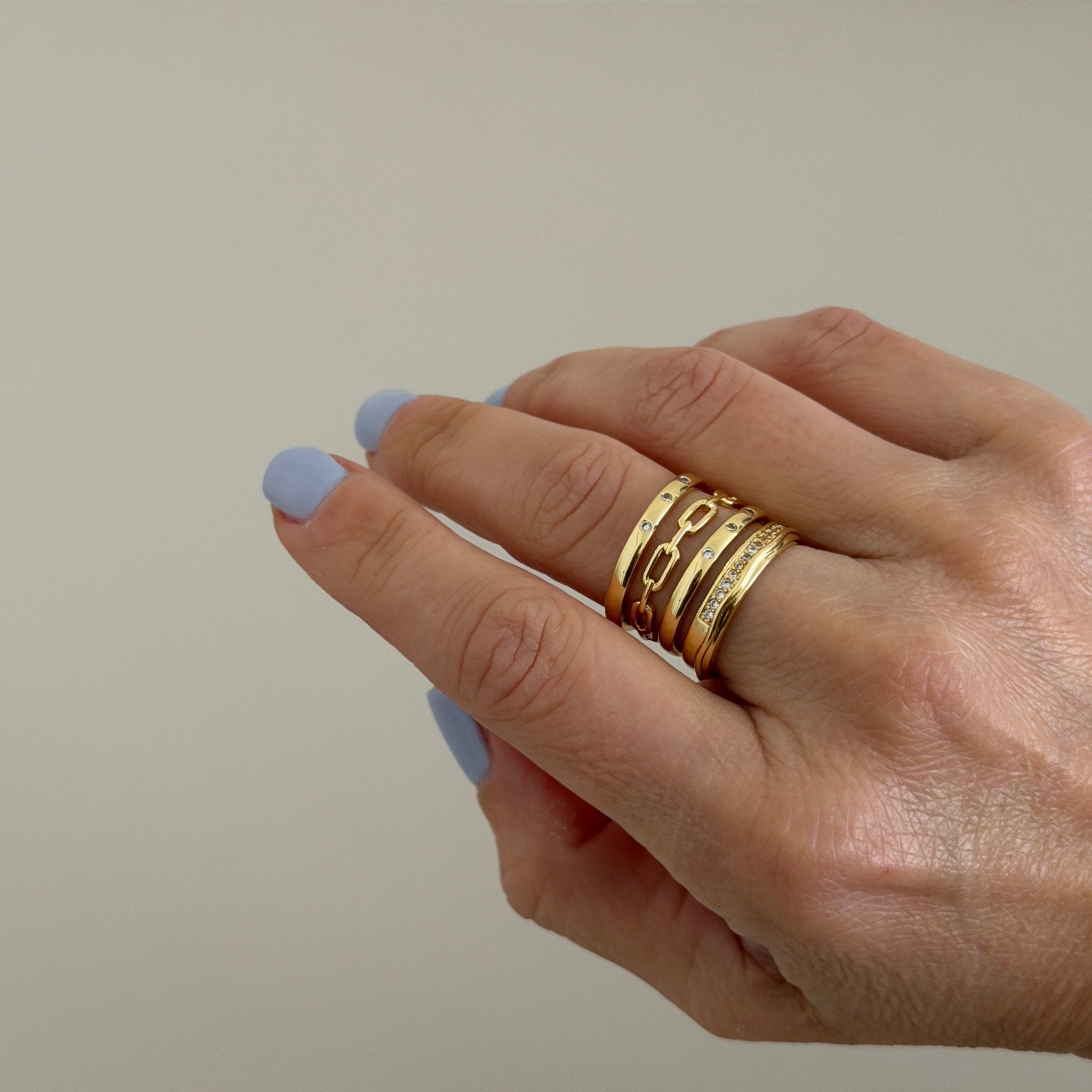 Valentina Gold Stack Ring - ring jewelry | LimaLimón Store - 3