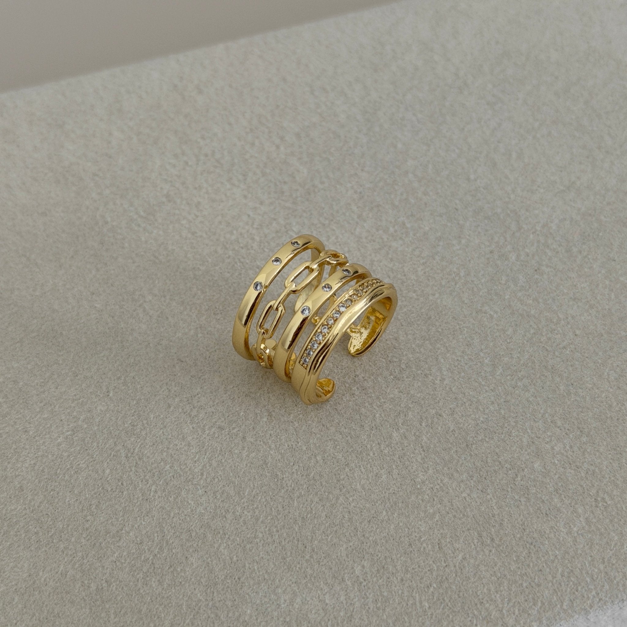 Valentina Gold Stack Ring - ring jewelry | LimaLimón Store - 5