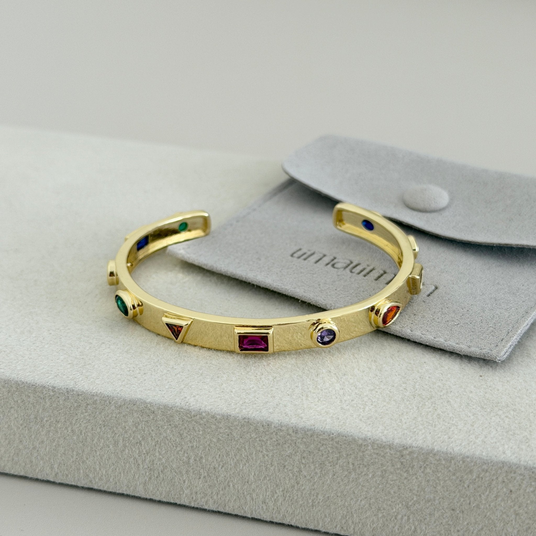 Vittoria Multicolor Crystal Cuff Bracelet - Bracelets | LimaLimón Store - 3