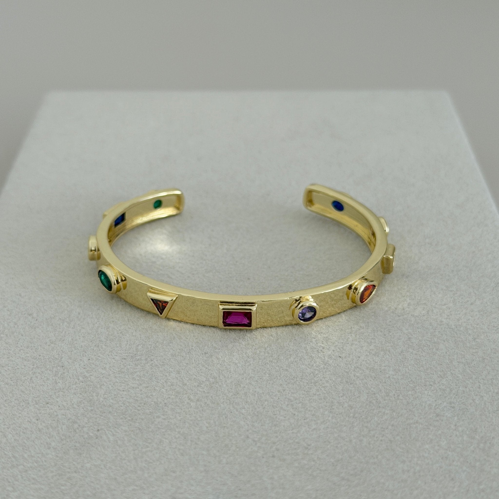 Vittoria Multicolor Crystal Cuff Bracelet - Bracelets | LimaLimón Store - 5