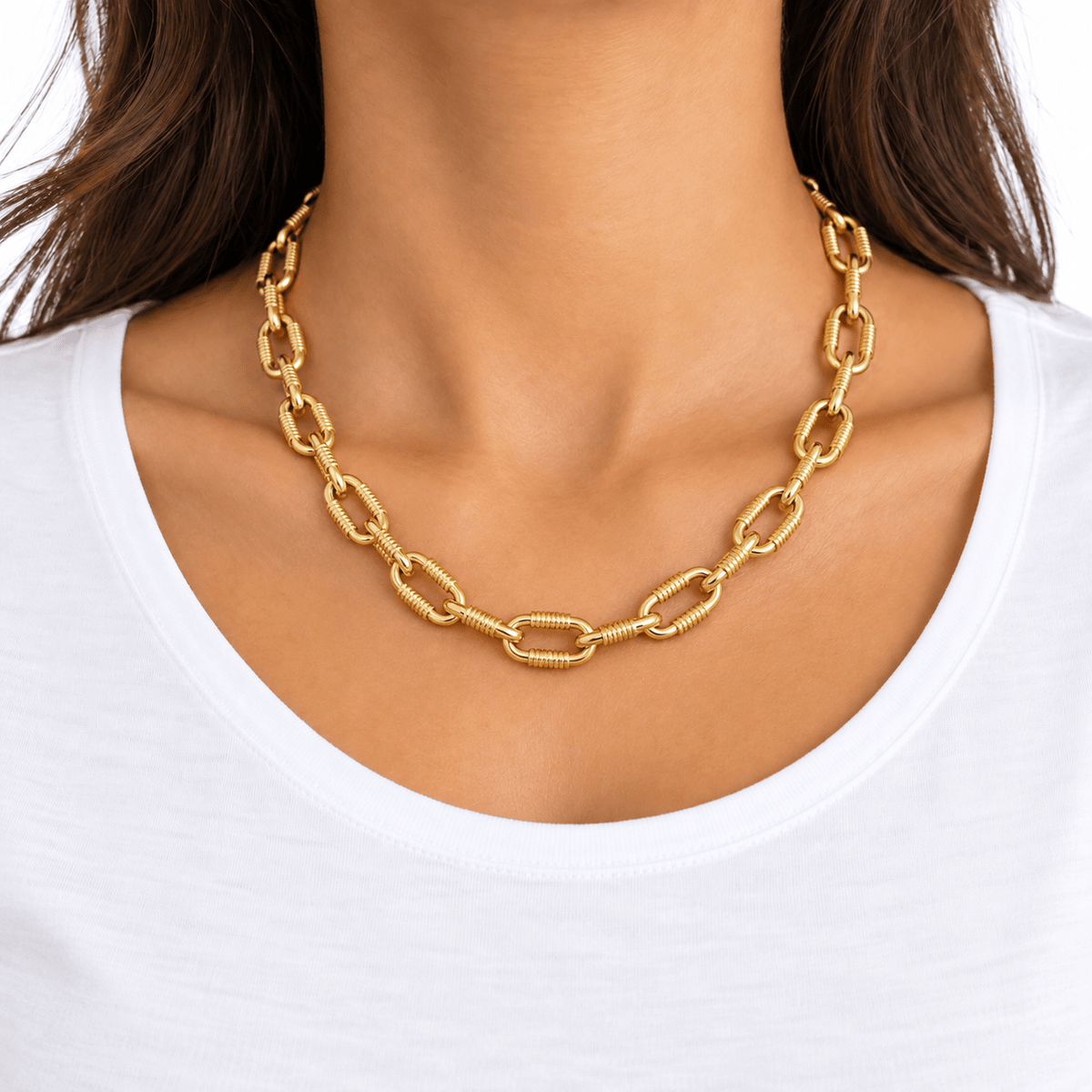 Wrapped Link Necklace - Necklace | LimaLimón Store - 6
