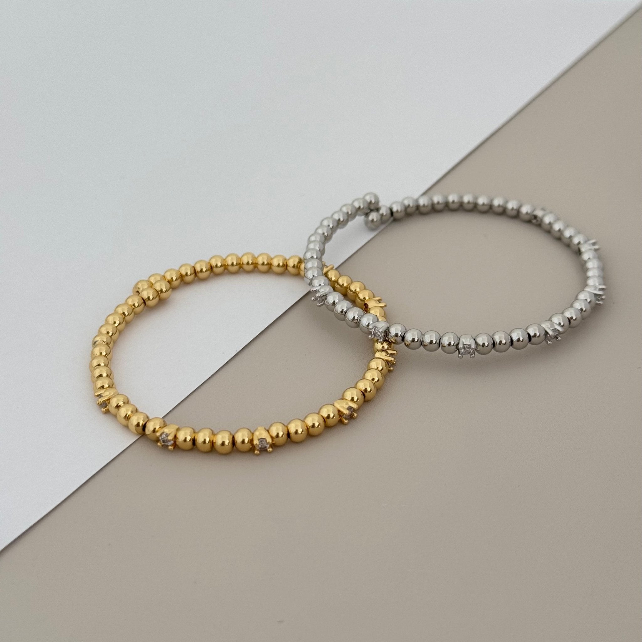 Zirconia Bead Bracelet - Bracelet | LimaLimón Store - 1