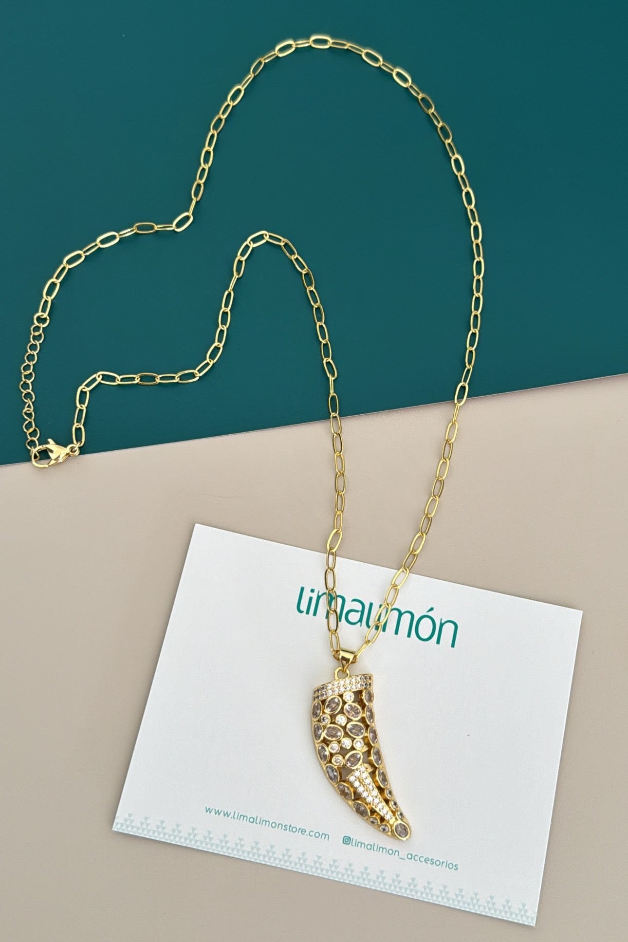 Zirconia Charm Necklace - LimaLimón Store