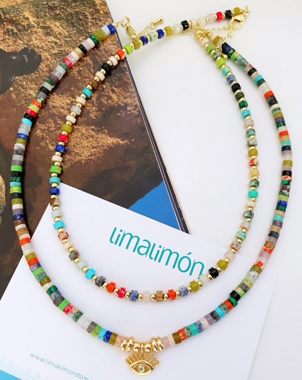 Puka colors Necklace - LimaLimón Store
