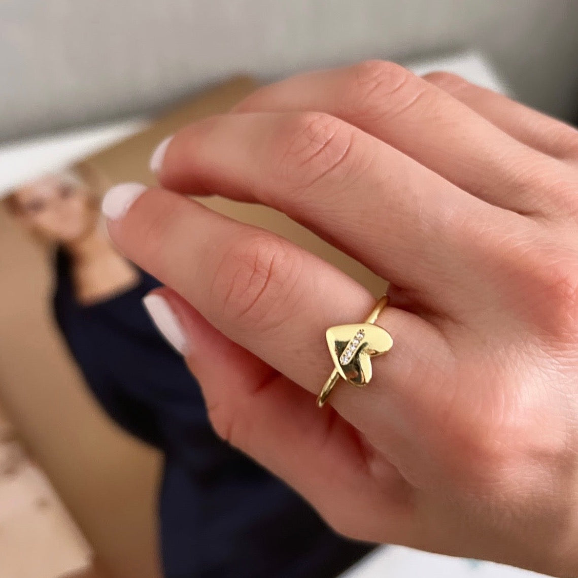 Gold Heart Ring