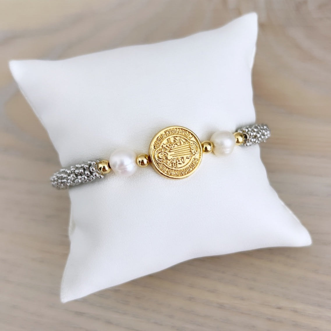 San Benito and Pearls Bracelet