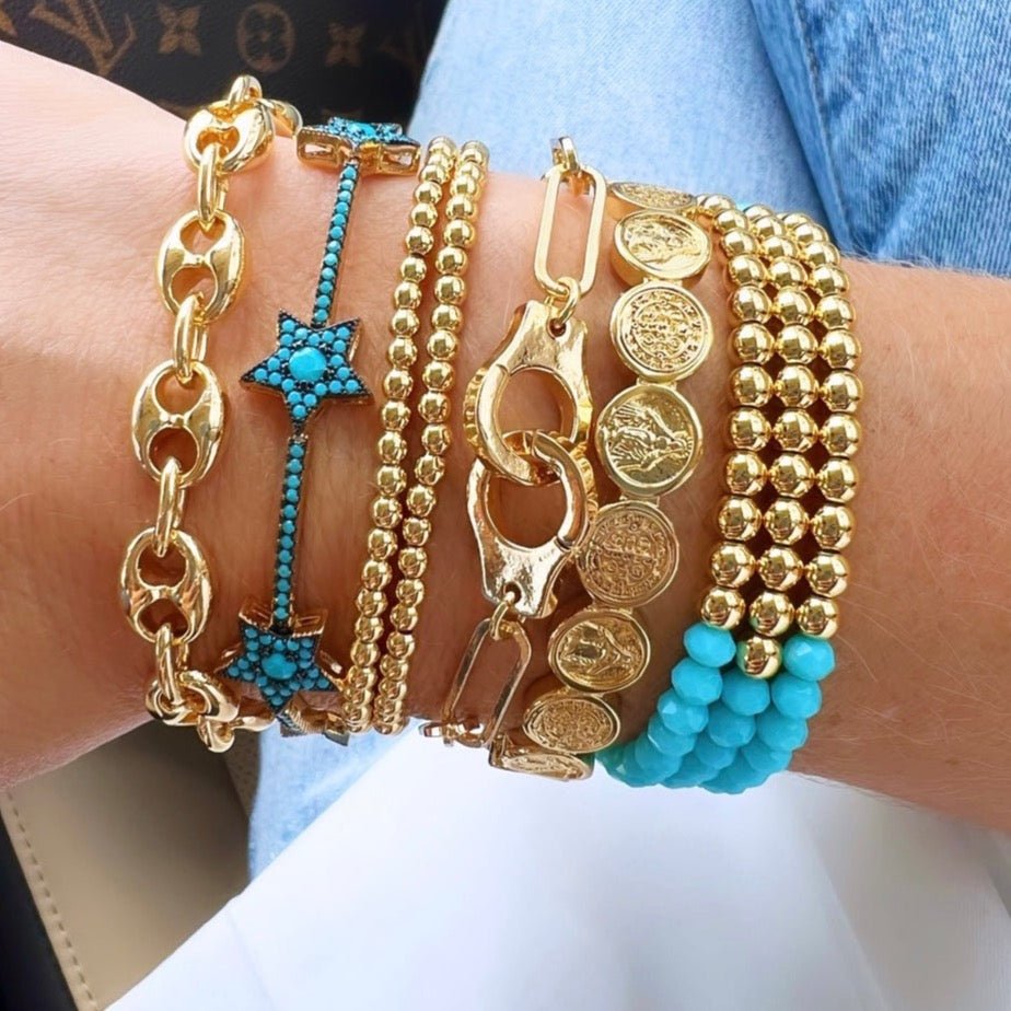 Cuff Gold Bracelet - Ropa y accesorios | LimaLimón Store - 5