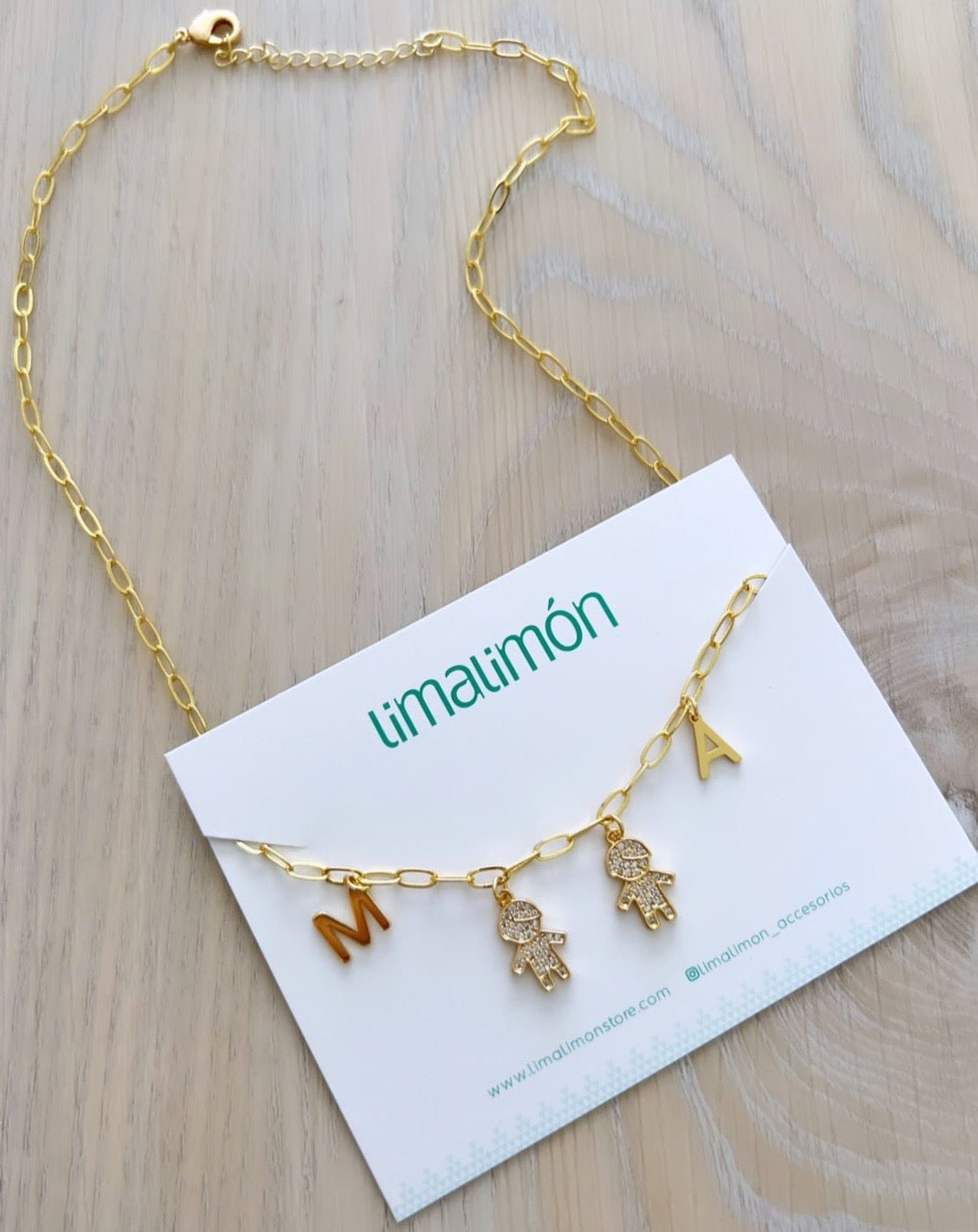 Custom Paper Clip Necklace - Custom | LimaLimón Store - 1