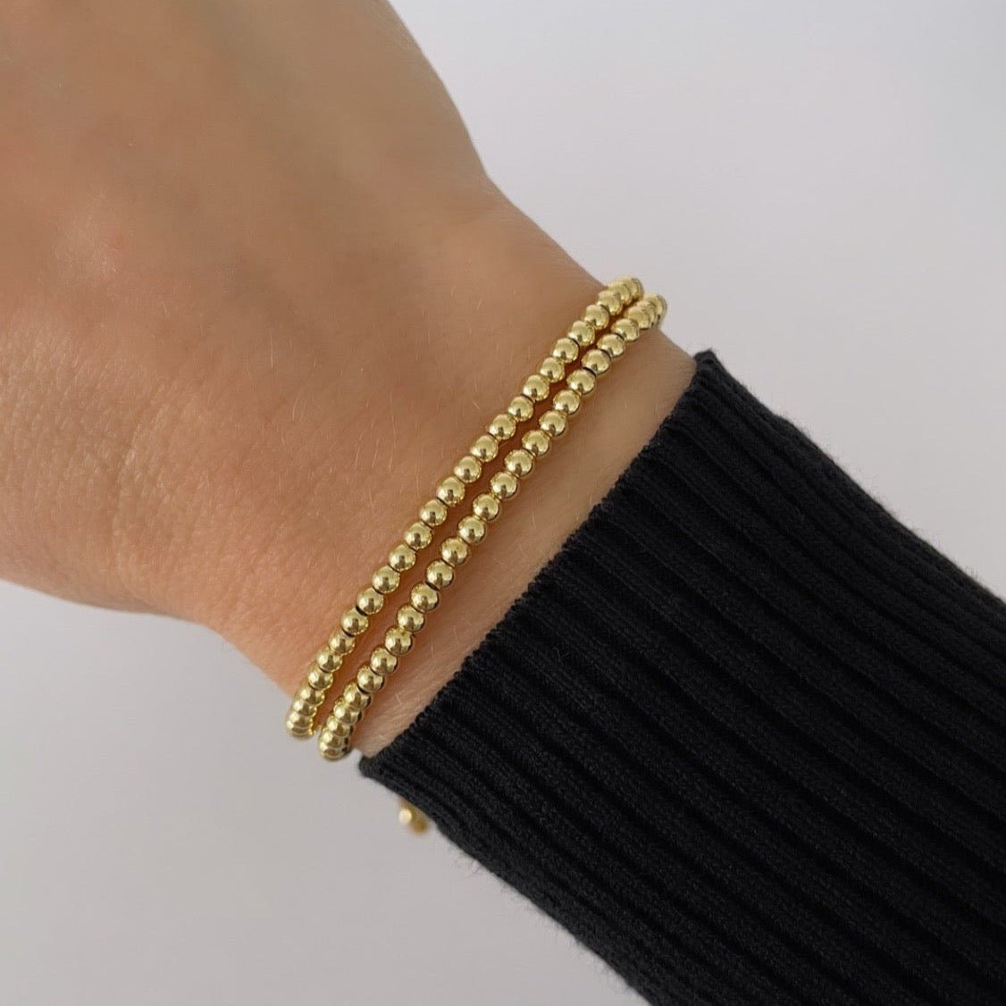 Double Bead Gold Bracelet - LimaLimón Store