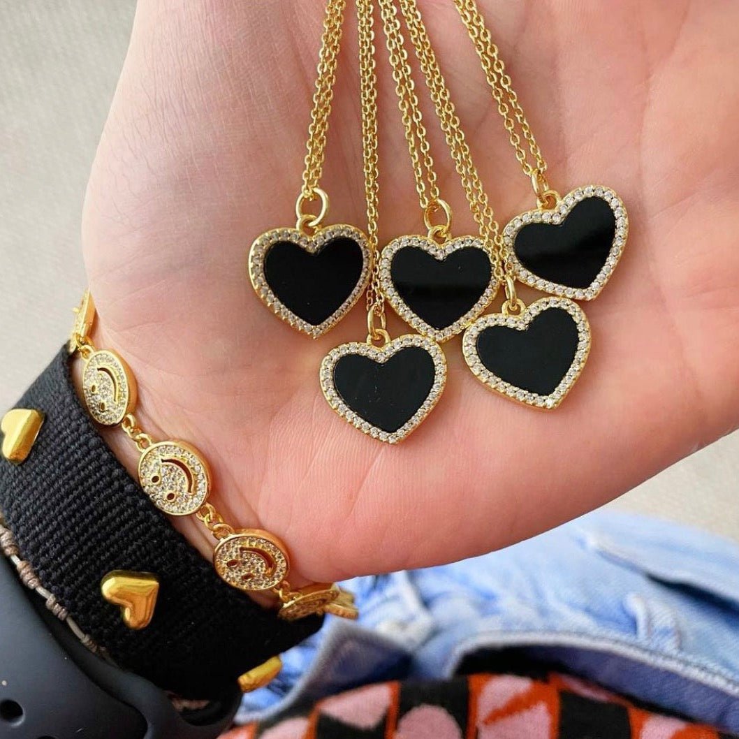 Enamel Heart Necklace - Necklaces | LimaLimón Store - 8