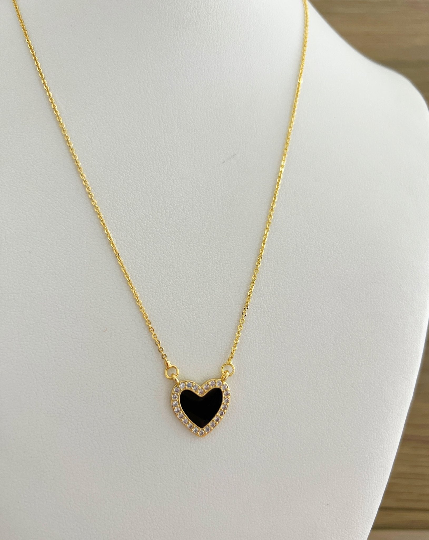 Enamel Heart Necklace - Necklaces | LimaLimón Store - 1