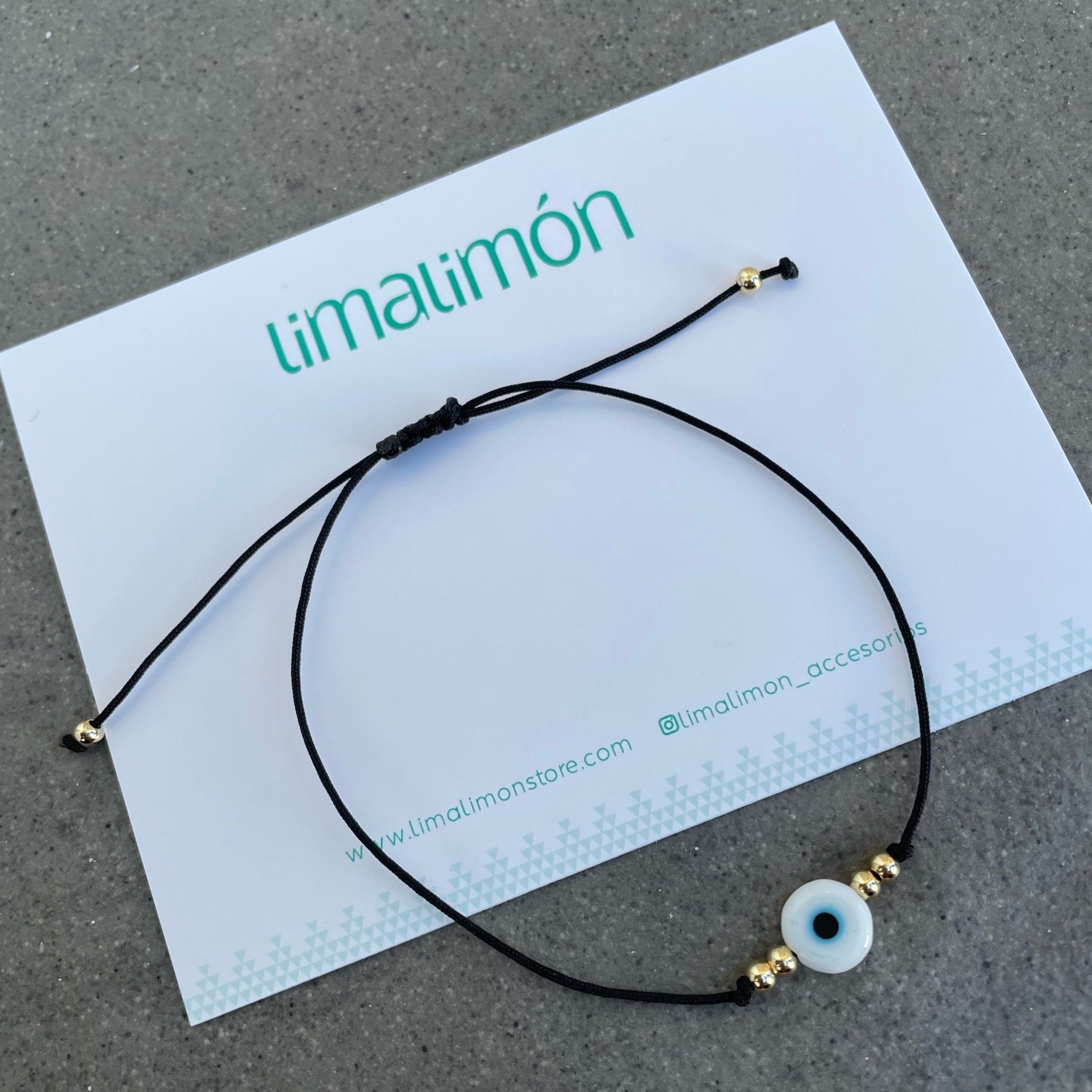 Evil Eye Black Bracelet - bracelet | LimaLimón Store - 1