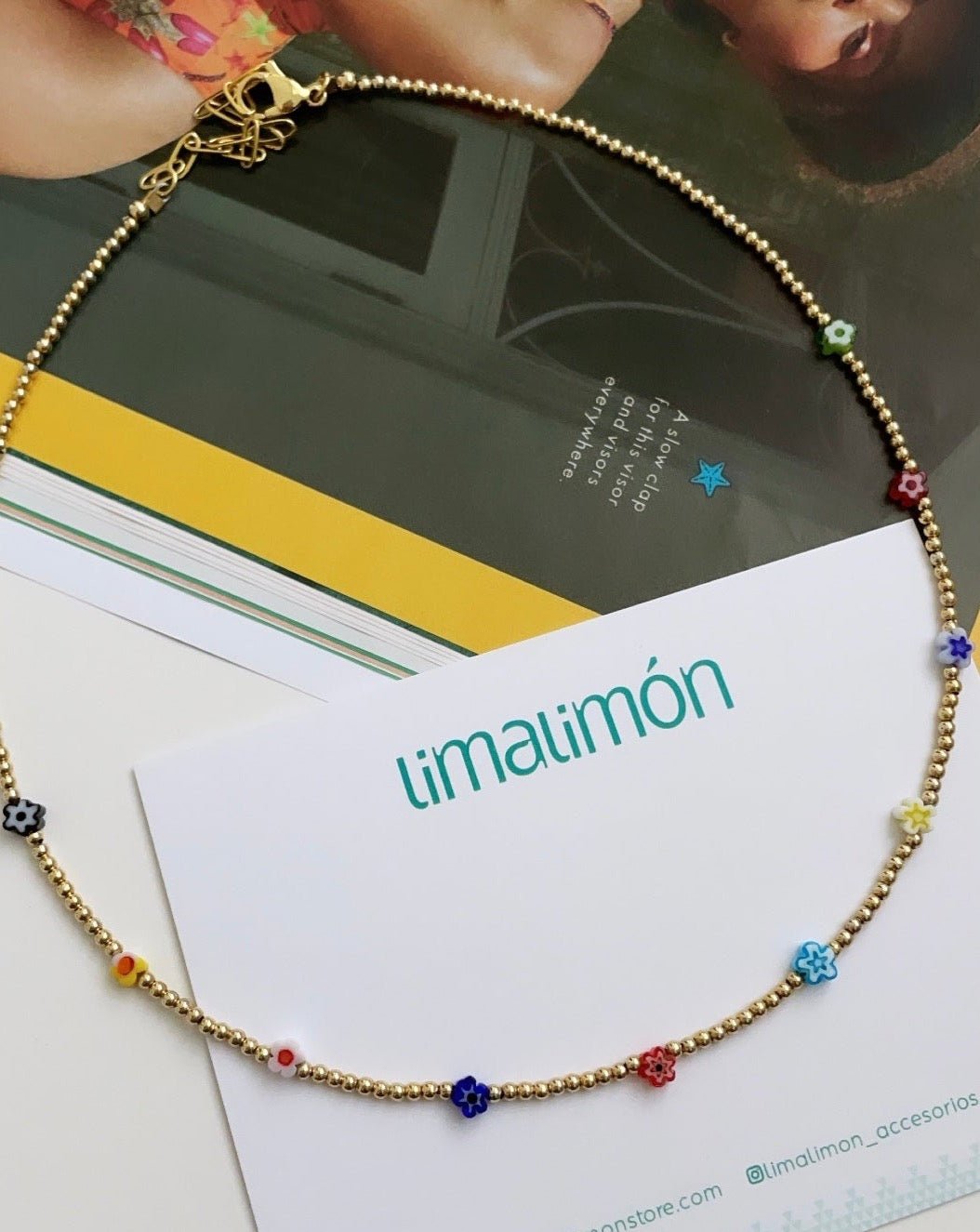 Flower Necklace - Necklaces | LimaLimón Store - 2