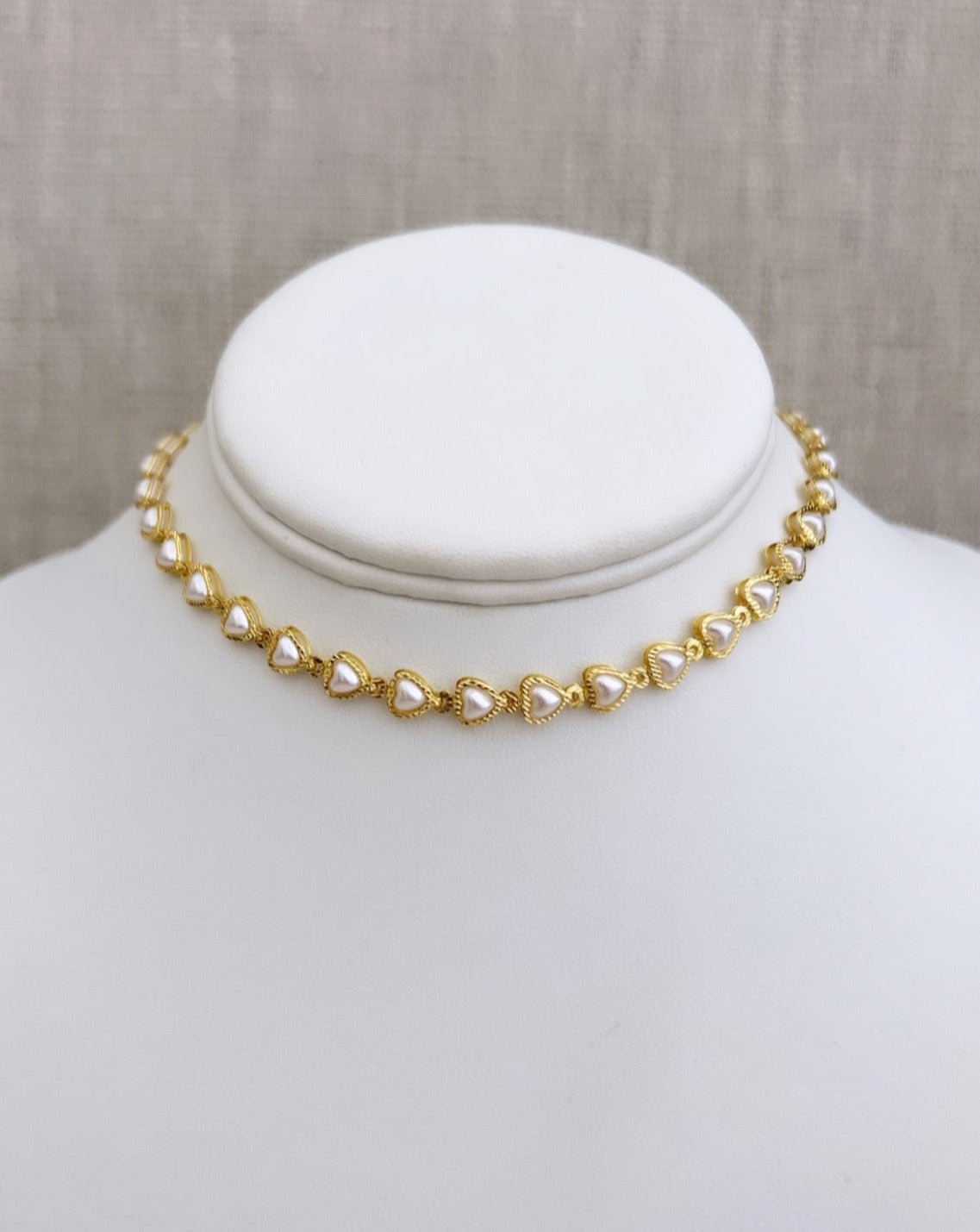 Hearts Pearls Necklace - Necklace | LimaLimón Store - 2