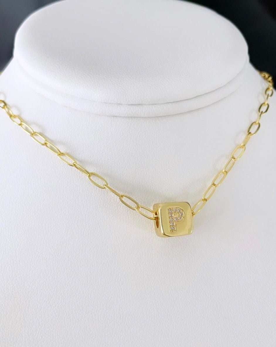 Initial Gold Necklace - Collares | LimaLimón Store - 1