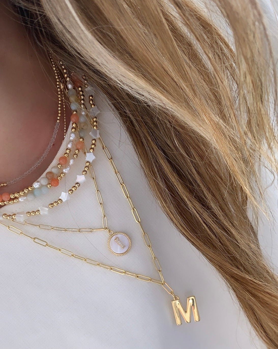 Initial Long Necklace - Necklaces | LimaLimón Store - 1