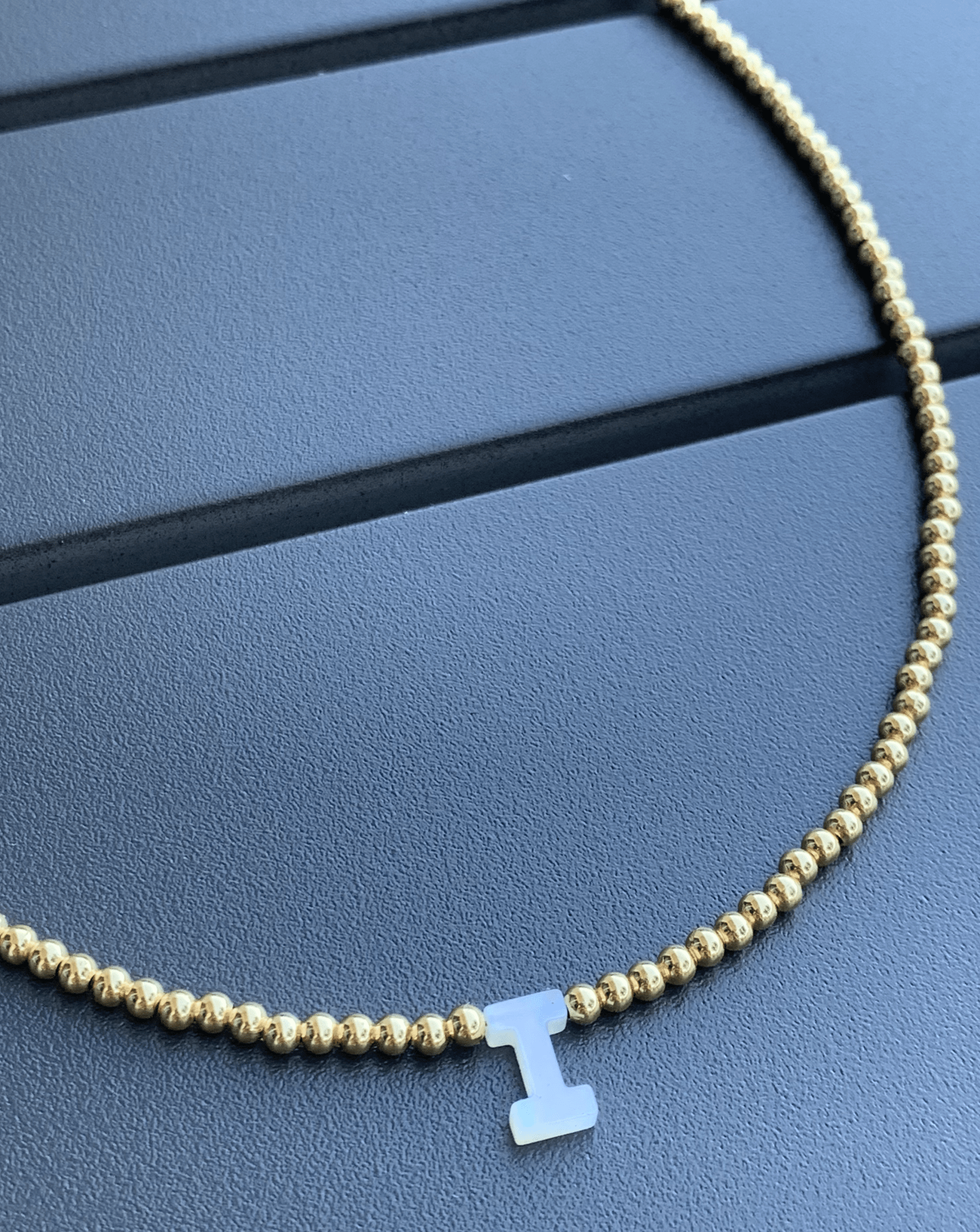 Initial Nacar Gold Necklace - Necklaces | LimaLimón Store - 2