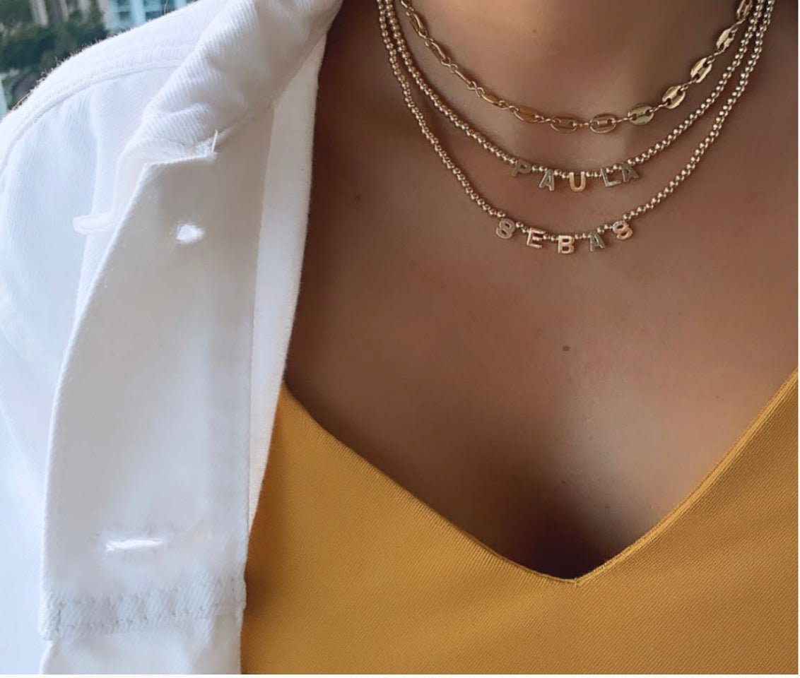 Personalized Gold Necklace - Custom | LimaLimón Store - 1