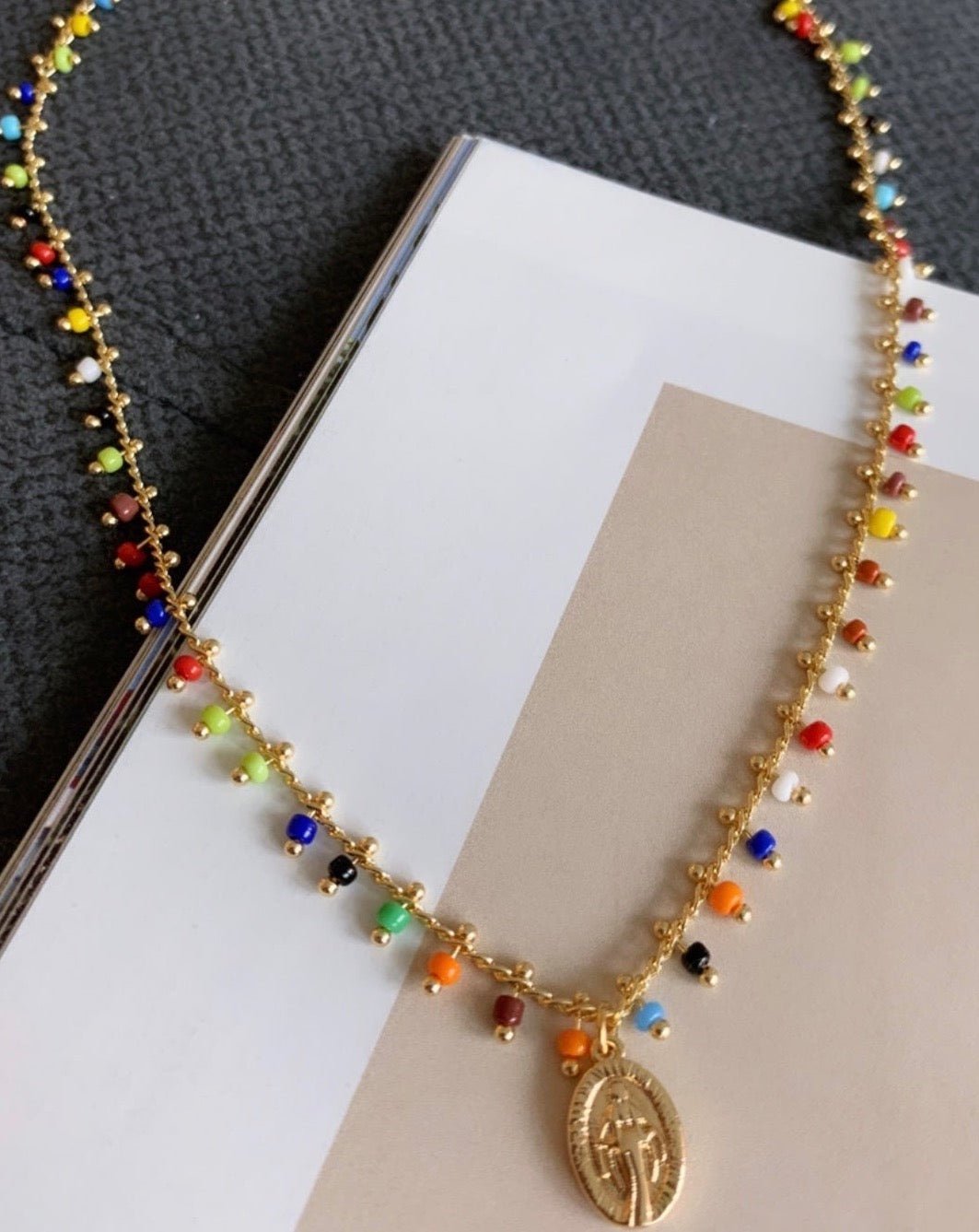 Rainbow Virgin Necklace - LimaLimón Store