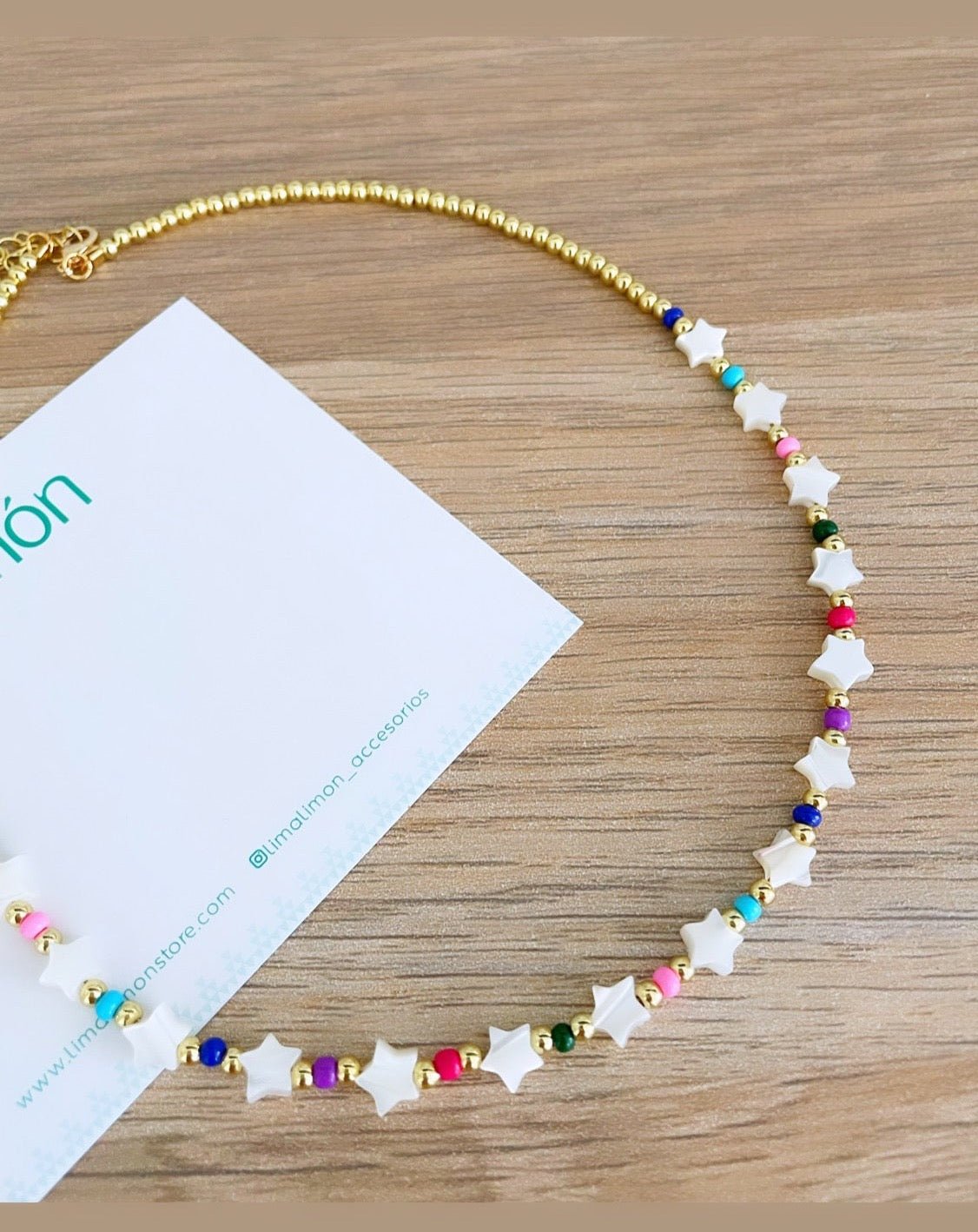 Stars Colors Necklace - LimaLimón Store
