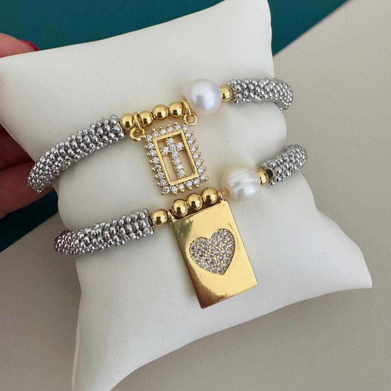 Silver and Gold Bracelet